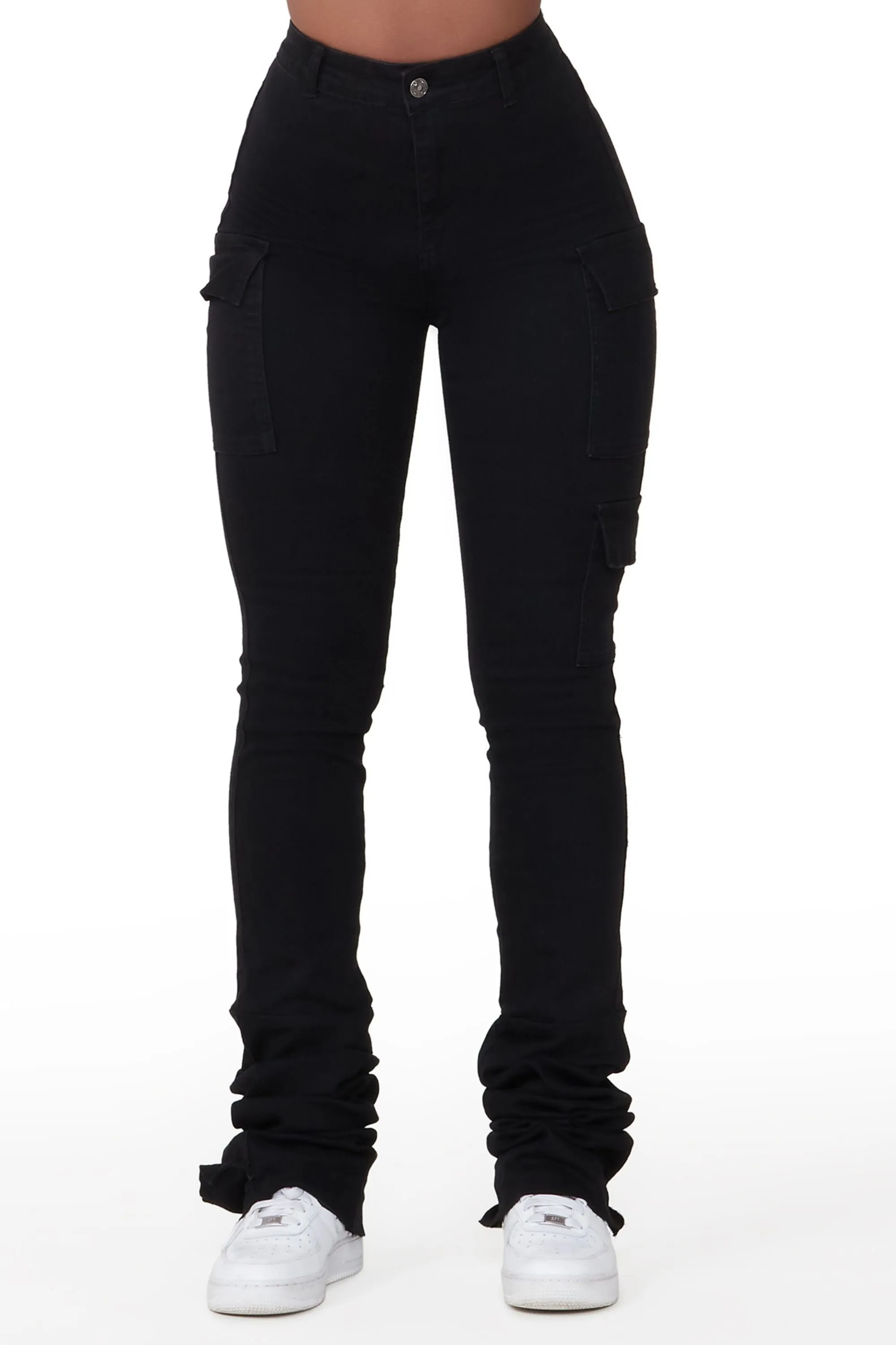 Vixen Black Cargo Super Stacked Jean sold by Rockstar Original