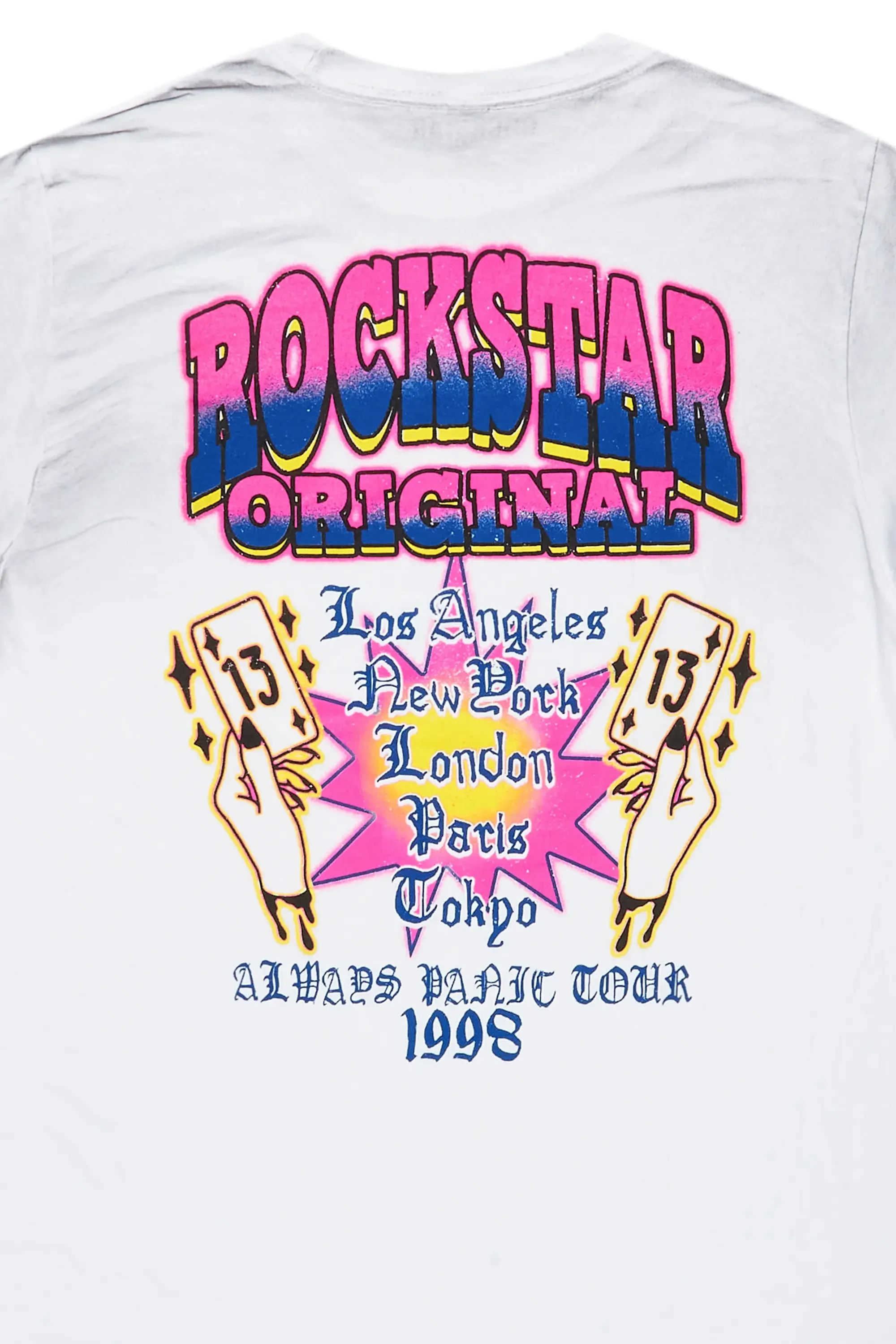 Switchin White Graphic T-Shirt sold by Rockstar Original product image thumbnail 4