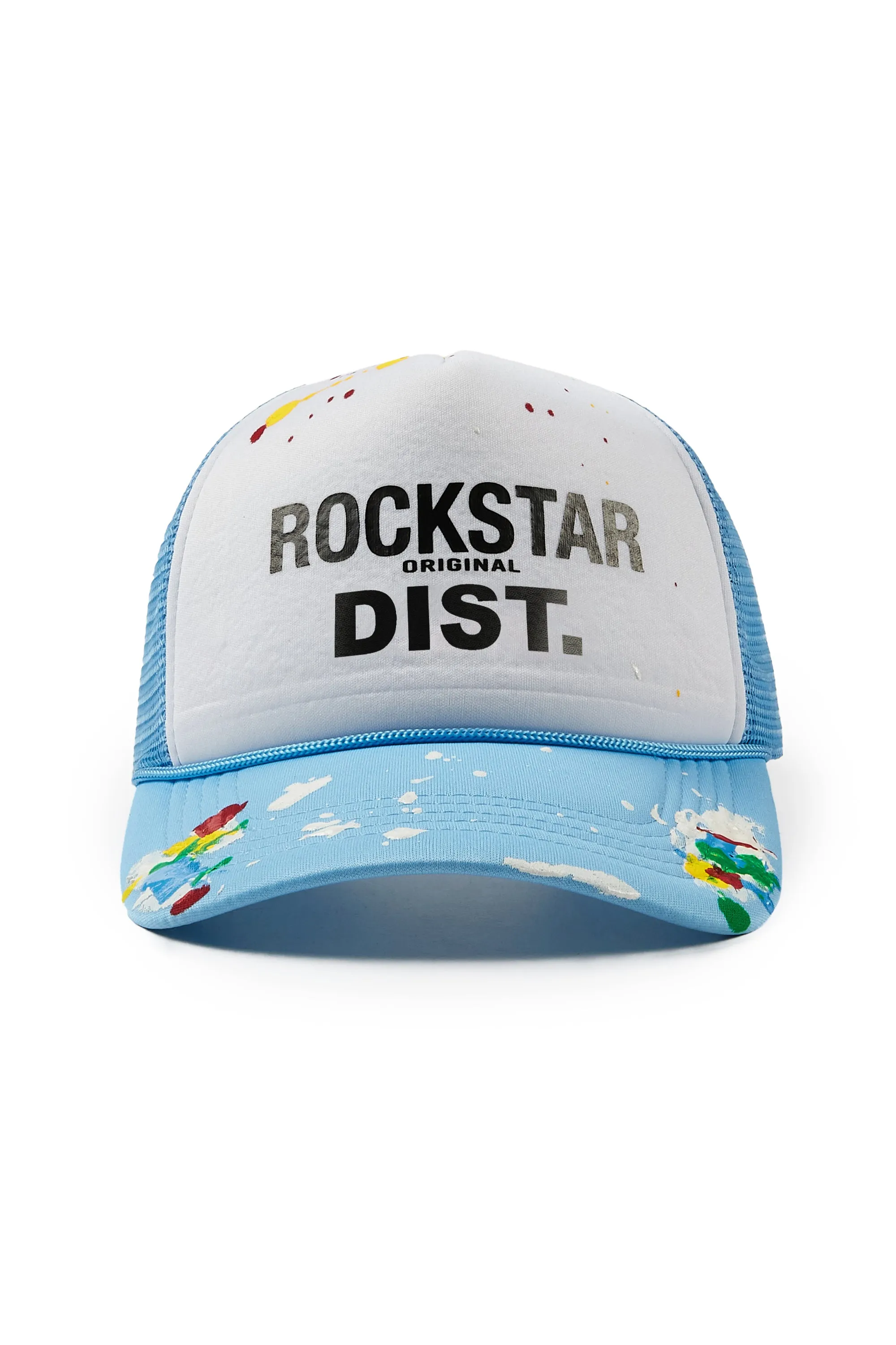 Neptune White/ Blue Trucker Hat sold by Rockstar Original