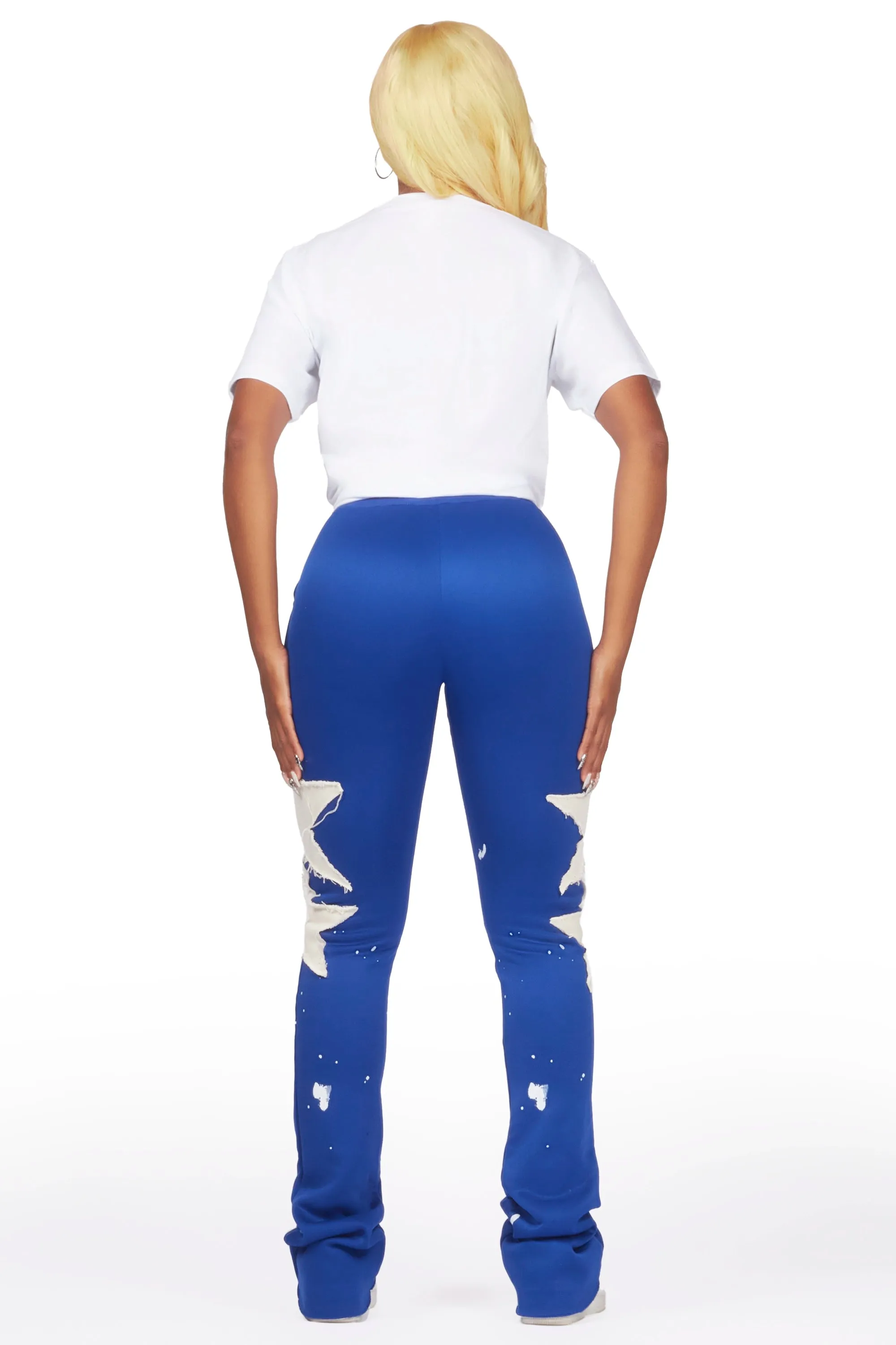 Valeria White/Royal Blue T-Shirt Trackset sold by Rockstar Original product image thumbnail 4
