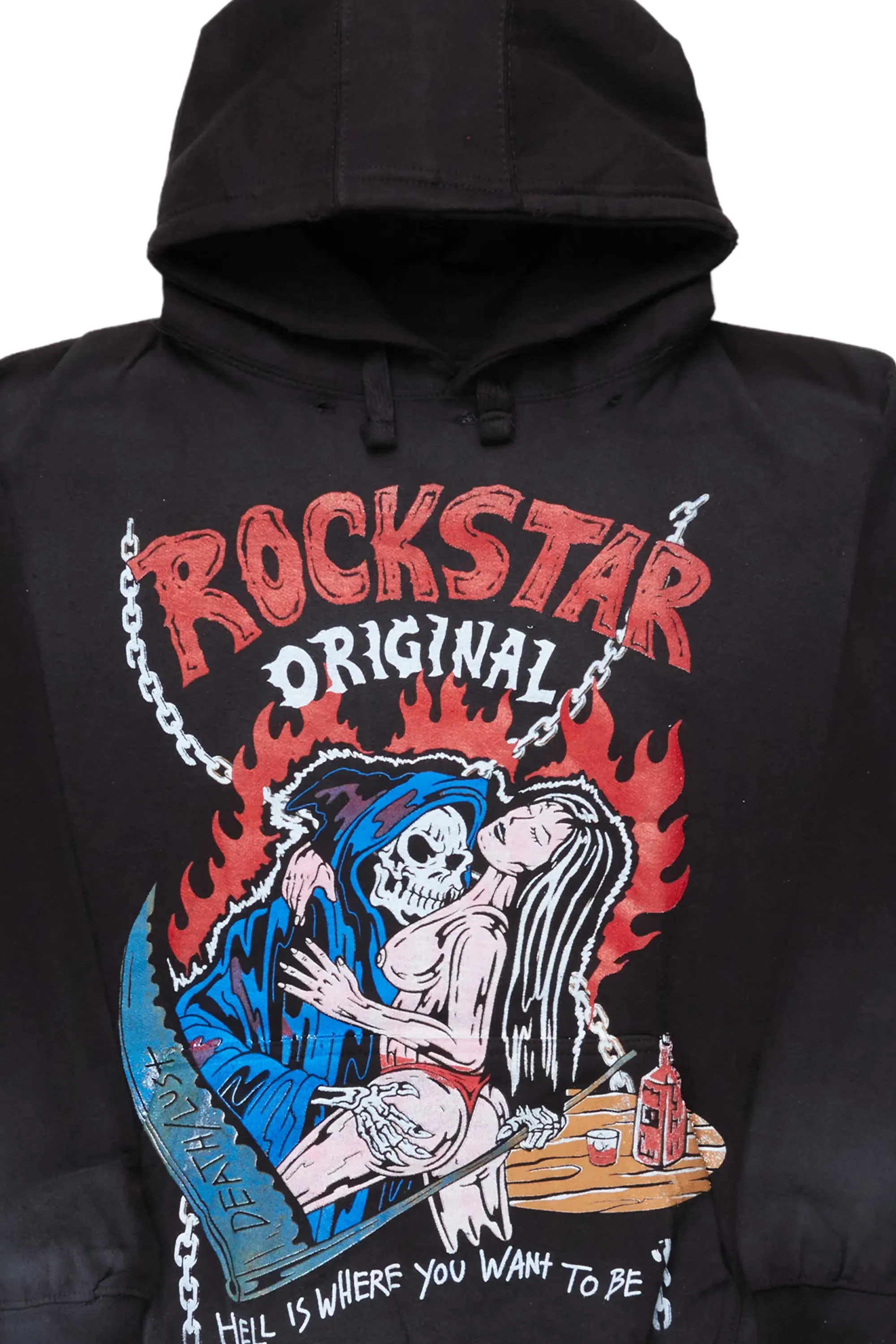 Vale Black Graphic Hoodie sold by Rockstar Original product image thumbnail 4