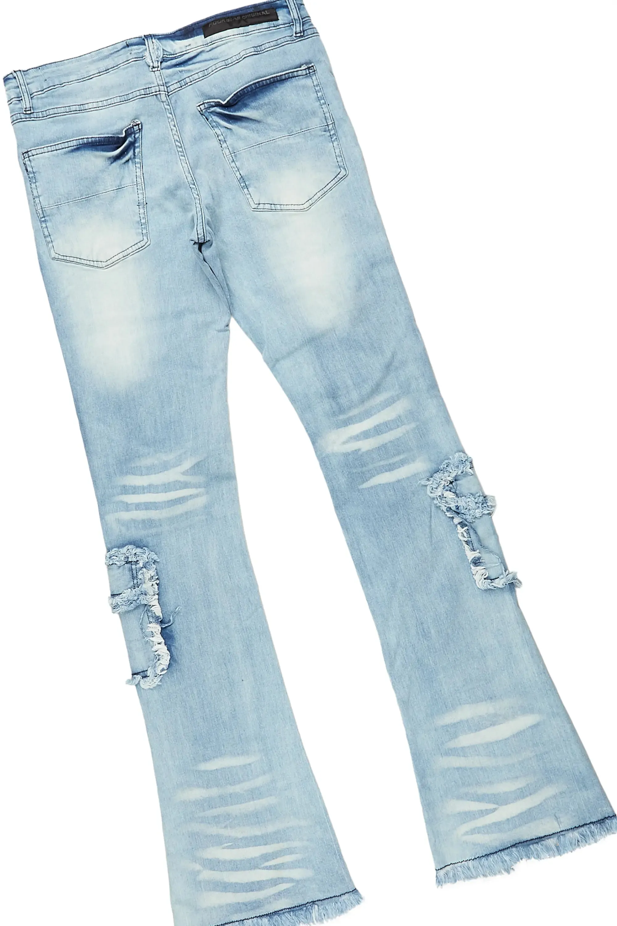 Lake White/Blue T-Shirt/Stacked Flare Jean Bundle sold by Rockstar Original product image thumbnail 5