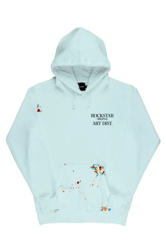 Rockstar Art Dist. Baby Blue Graphic Hoodie sold by Rockstar Original
