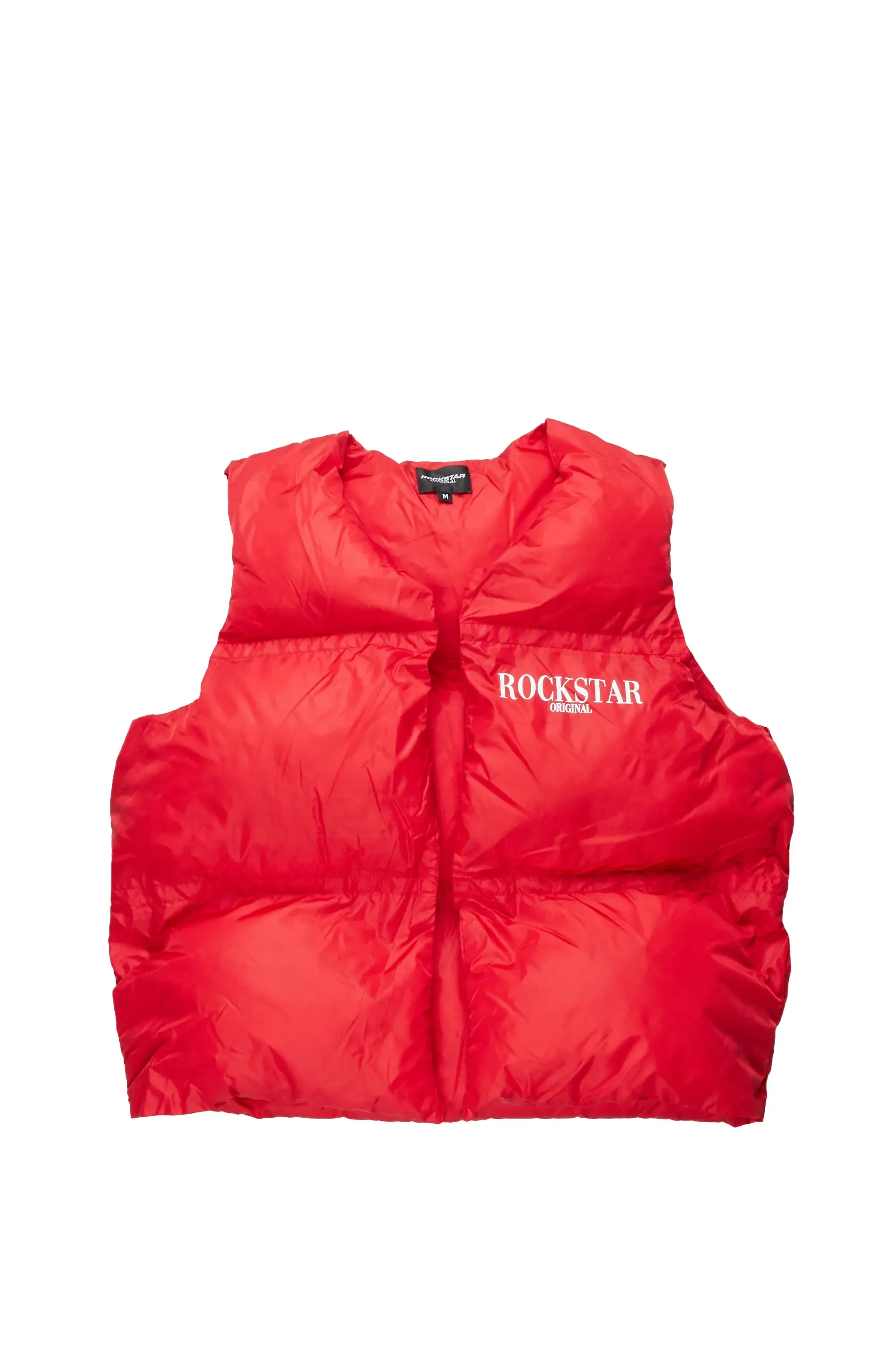 Frederick Red Puffer Vest sold by Rockstar Original