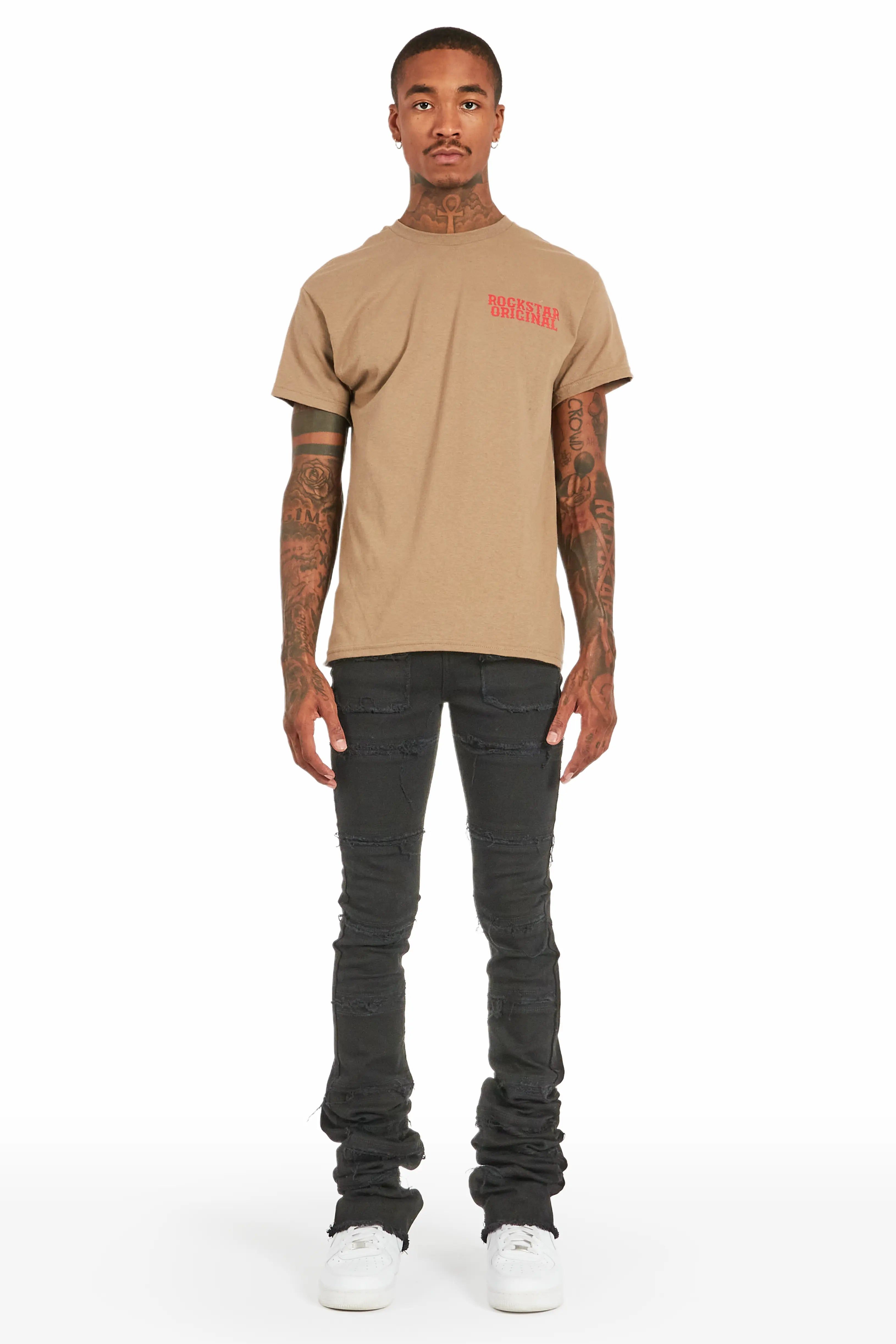 Zevon Black Super Stacked Flare Jean sold by Rockstar Original product image thumbnail 2