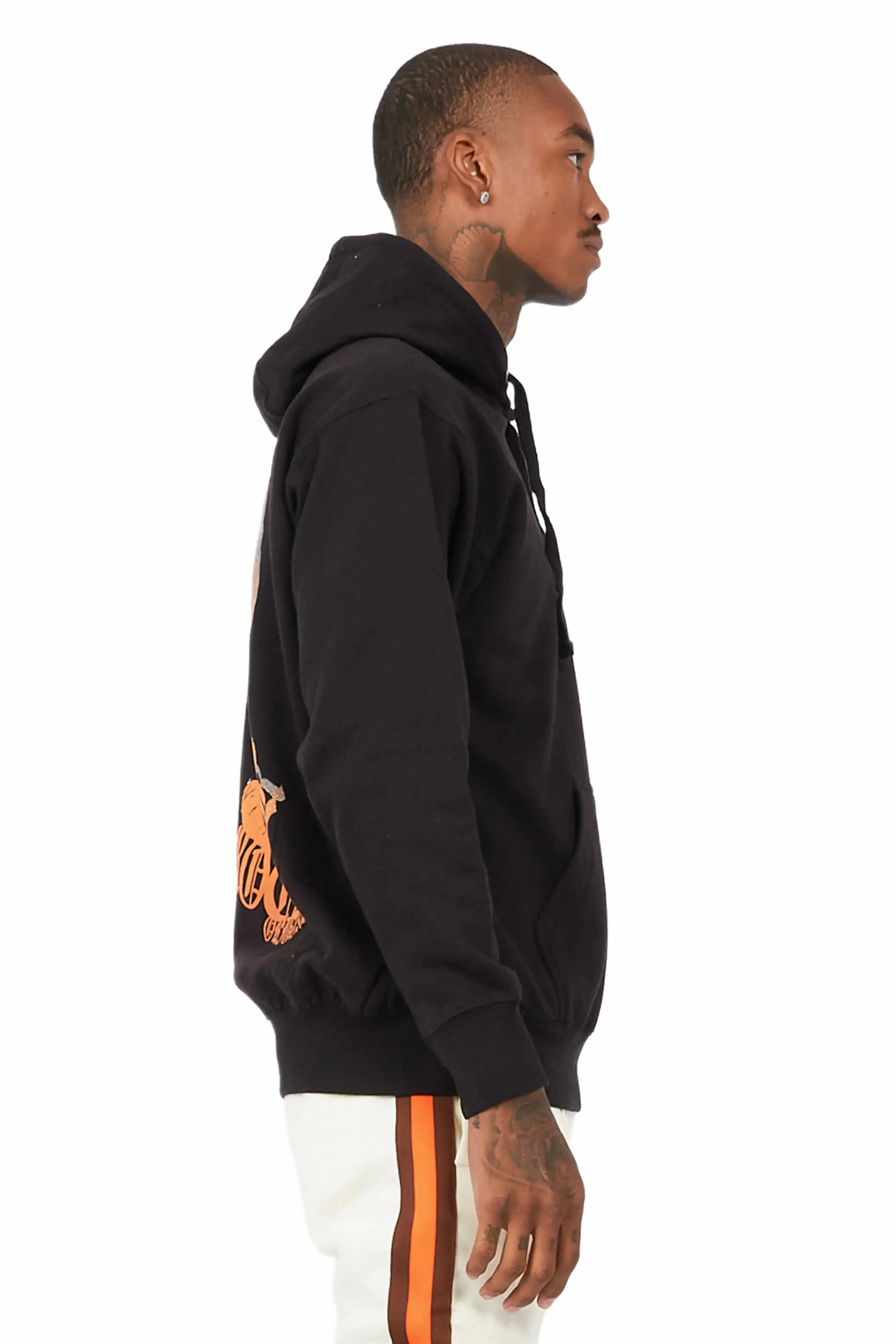 Murdra Graphic Black/Orange Hoodie sold by Rockstar Original product image thumbnail 5