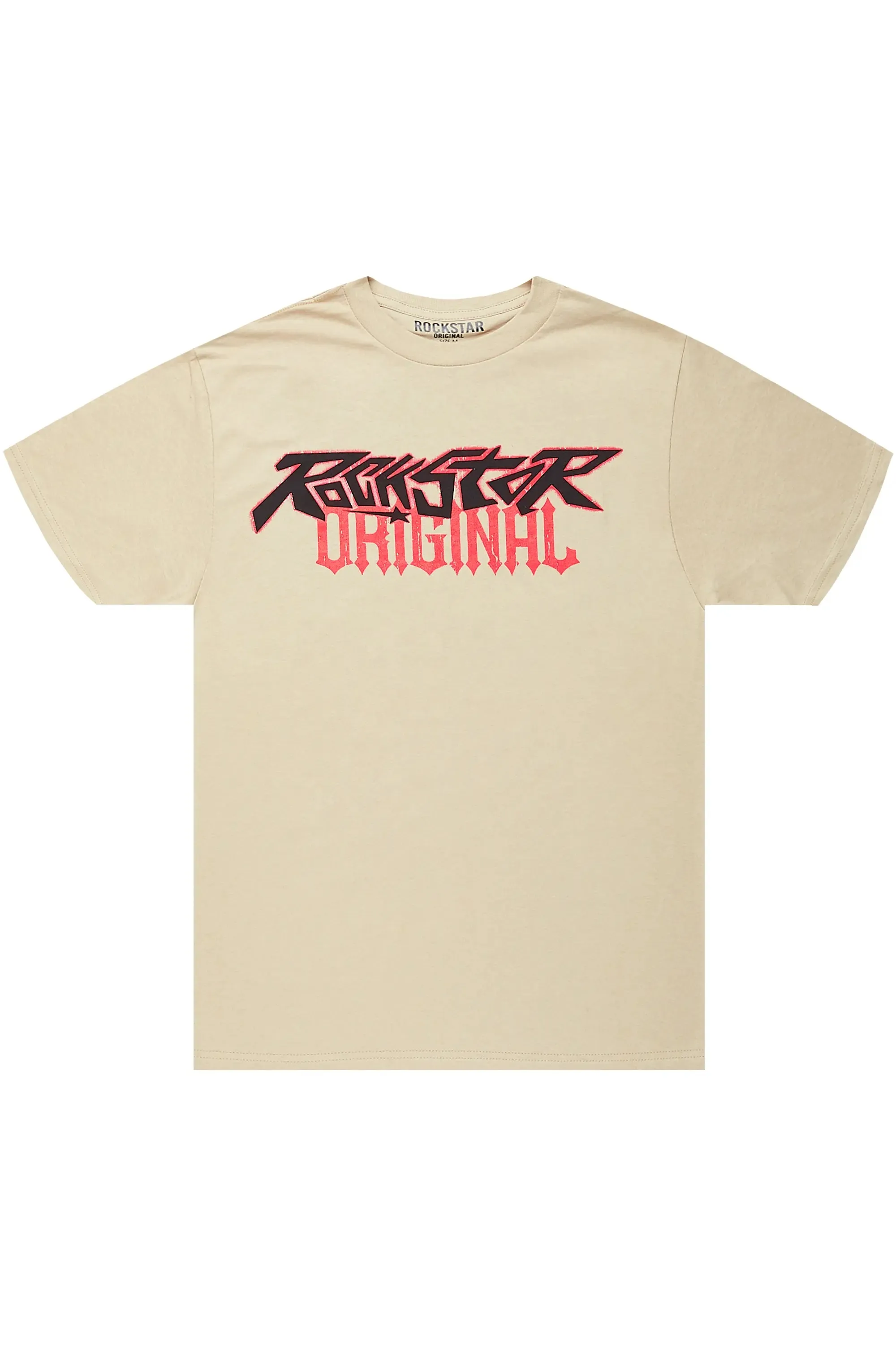 Camryn Beige Oversized T-Shirt sold by Rockstar Original