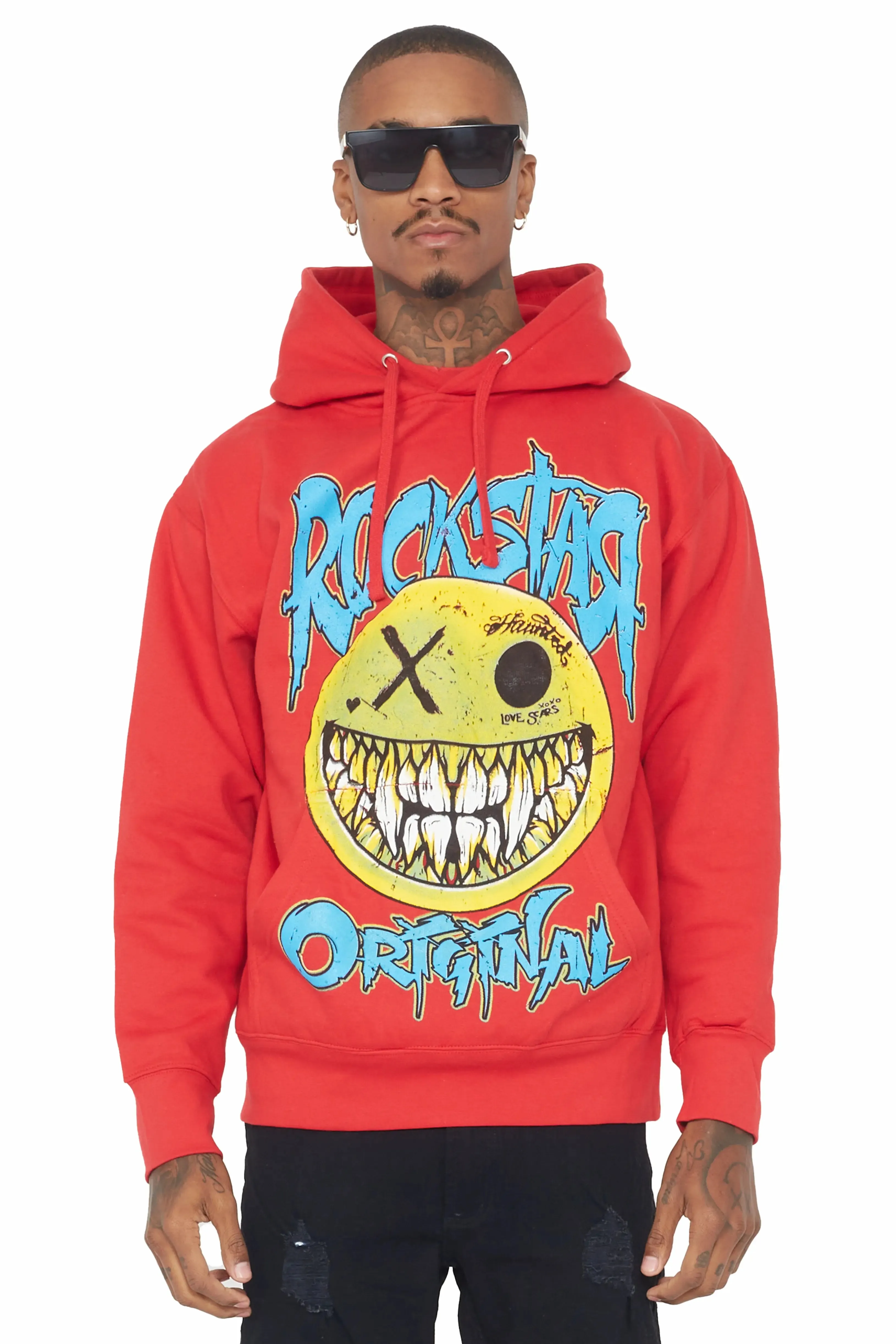 Fraust Red Graphic Hoodie sold by Rockstar Original