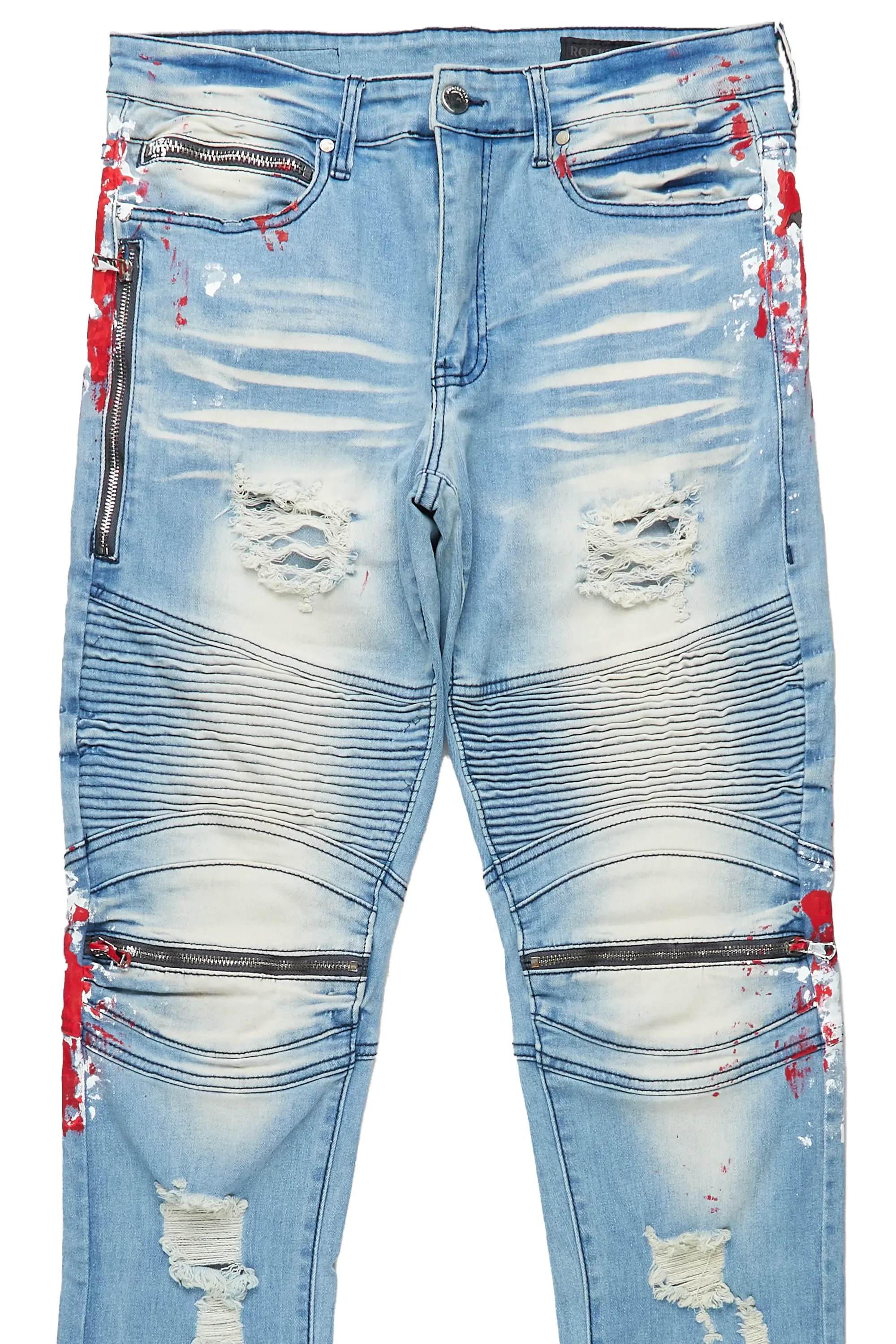 Kodak Blue/Red Painter Biker Jean sold by Rockstar Original product image thumbnail 2
