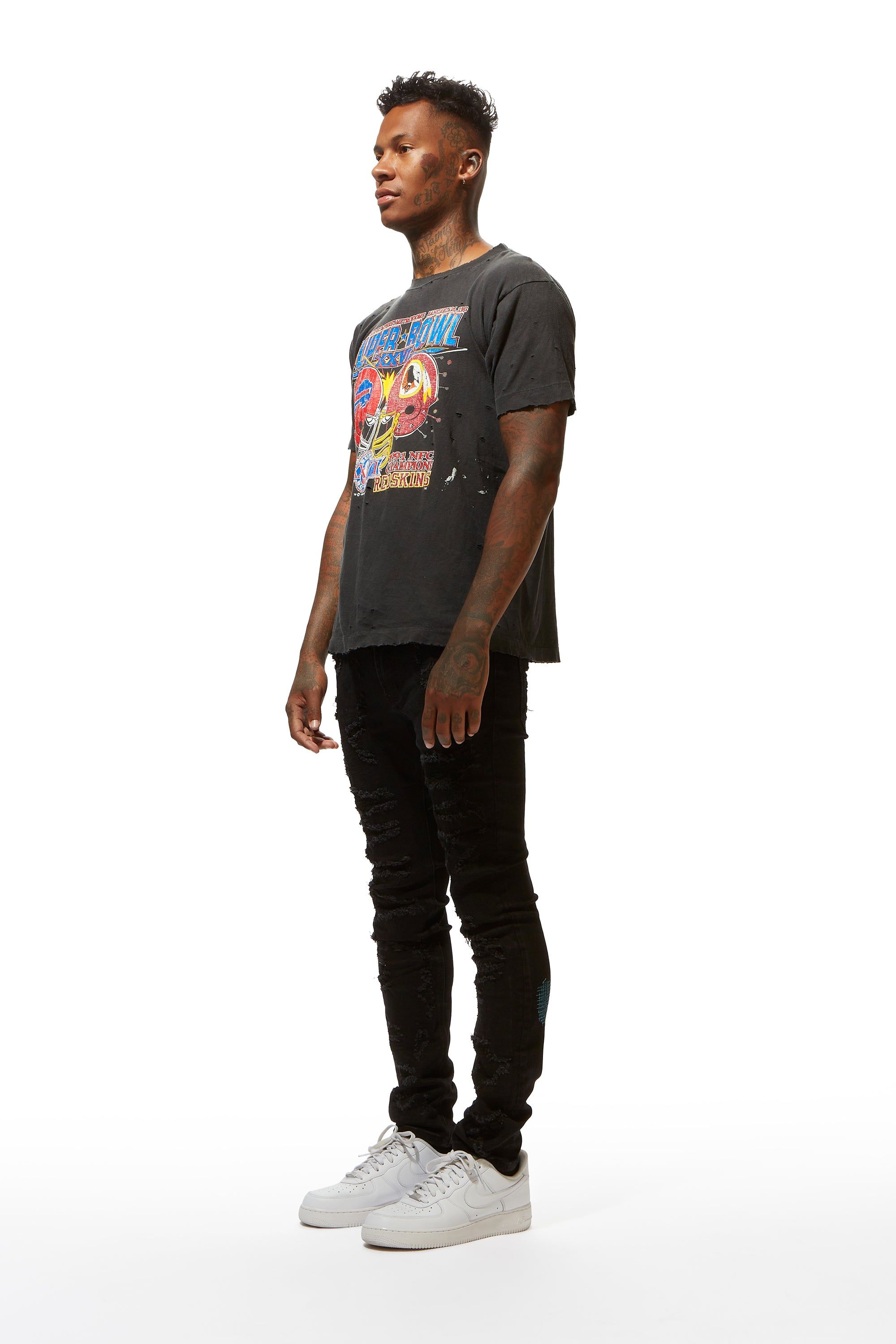 XXVI Black Oversized Graphic T-Shirt sold by Rockstar Original product image thumbnail 5