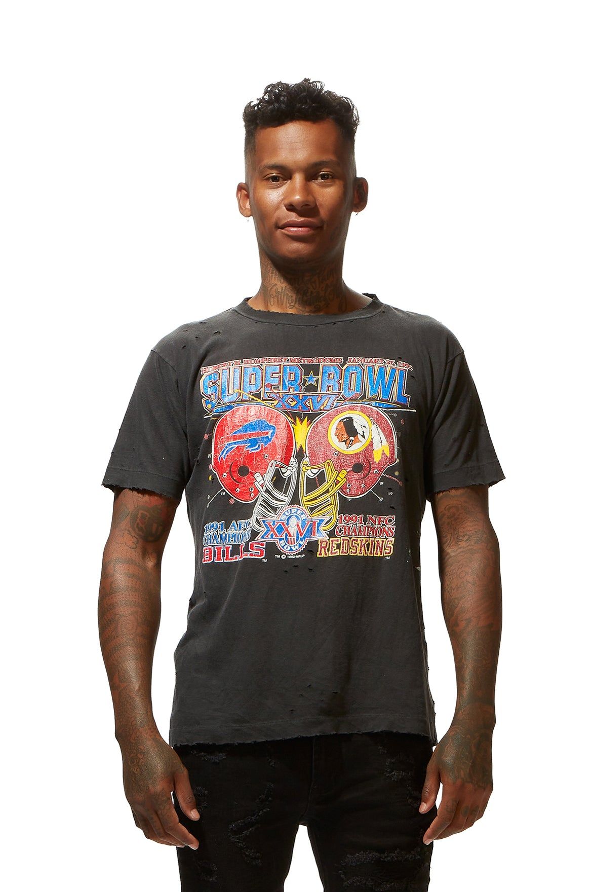 XXVI Black Oversized Graphic T-Shirt sold by Rockstar Original product image thumbnail 2