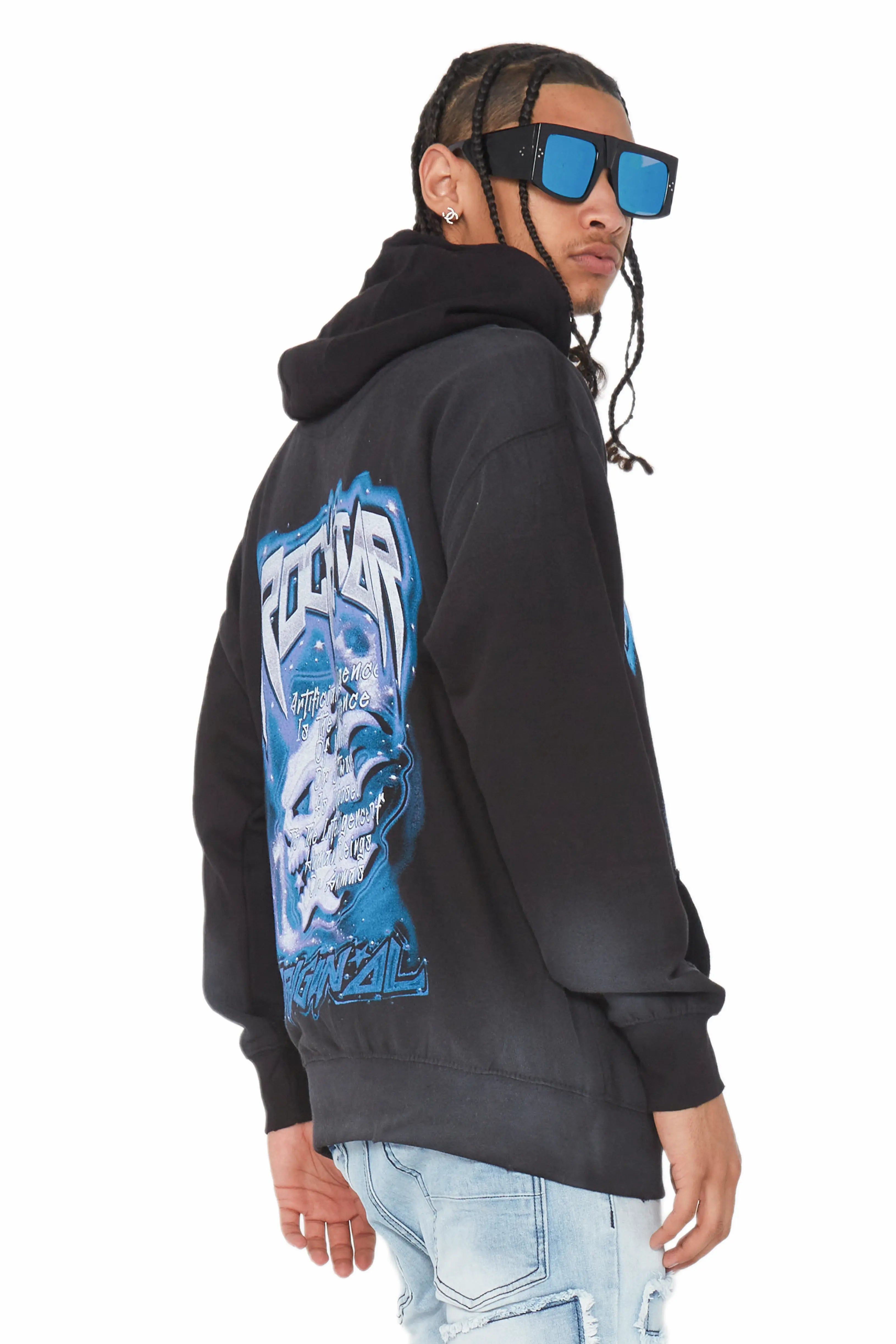 Ganen Black Graphic Hoodie sold by Rockstar Original product image thumbnail 2