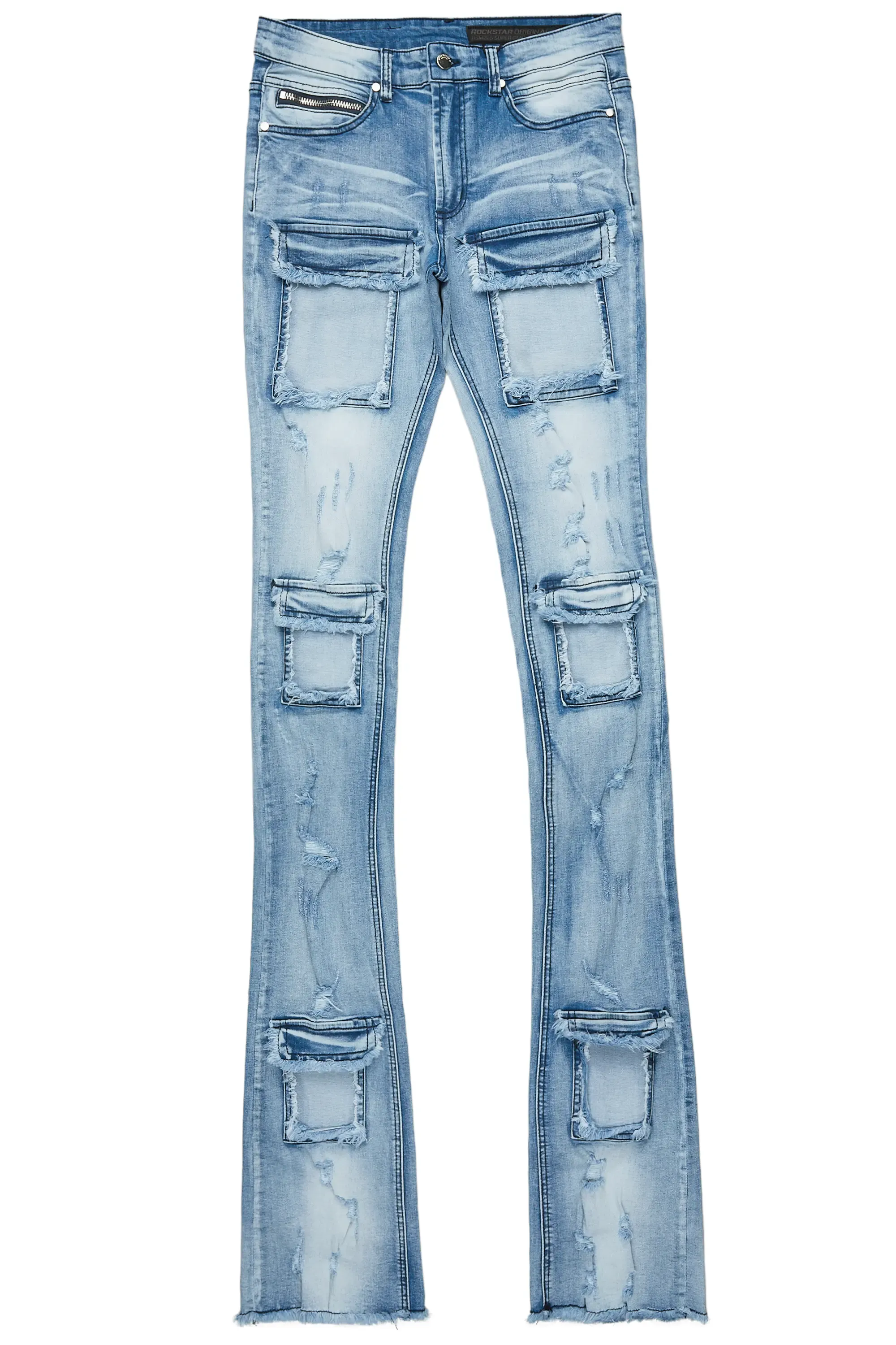Japoo Blue Super Stacked Flare Jean sold by Rockstar Original product image thumbnail 2