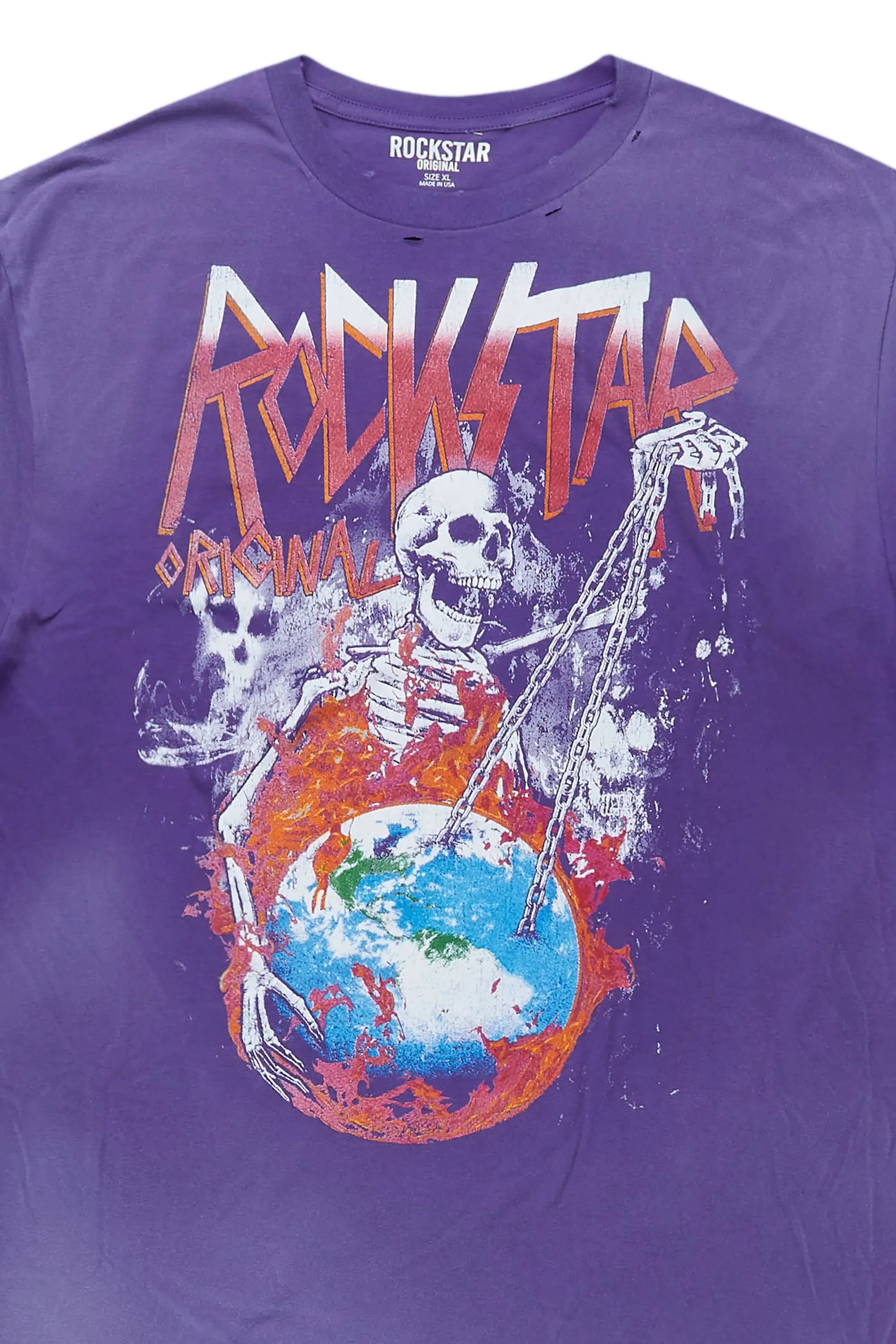 Barrett Purple Printed T-Shirt sold by Rockstar Original product image thumbnail 2