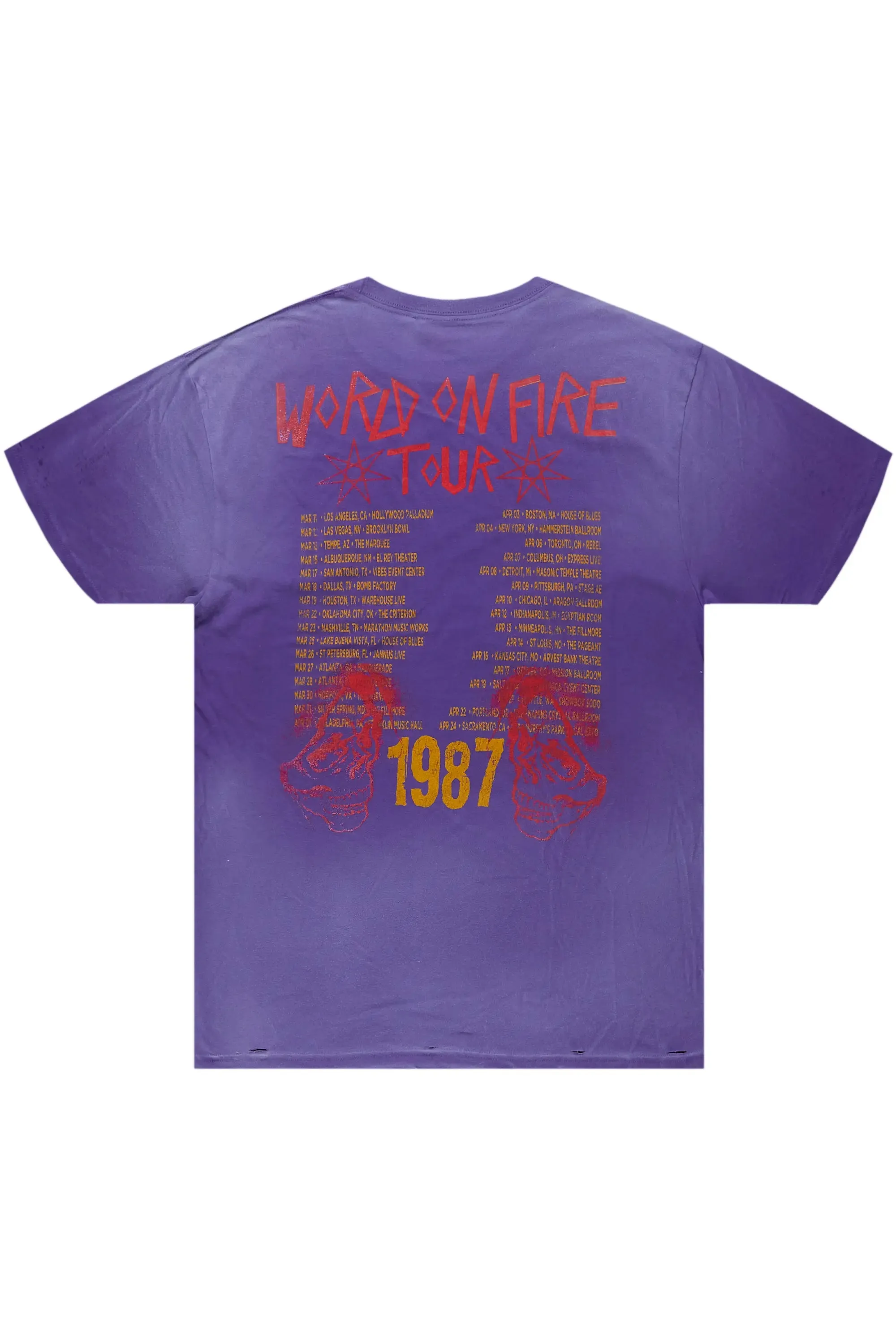 Barrett Purple Printed T-Shirt sold by Rockstar Original product image thumbnail 3