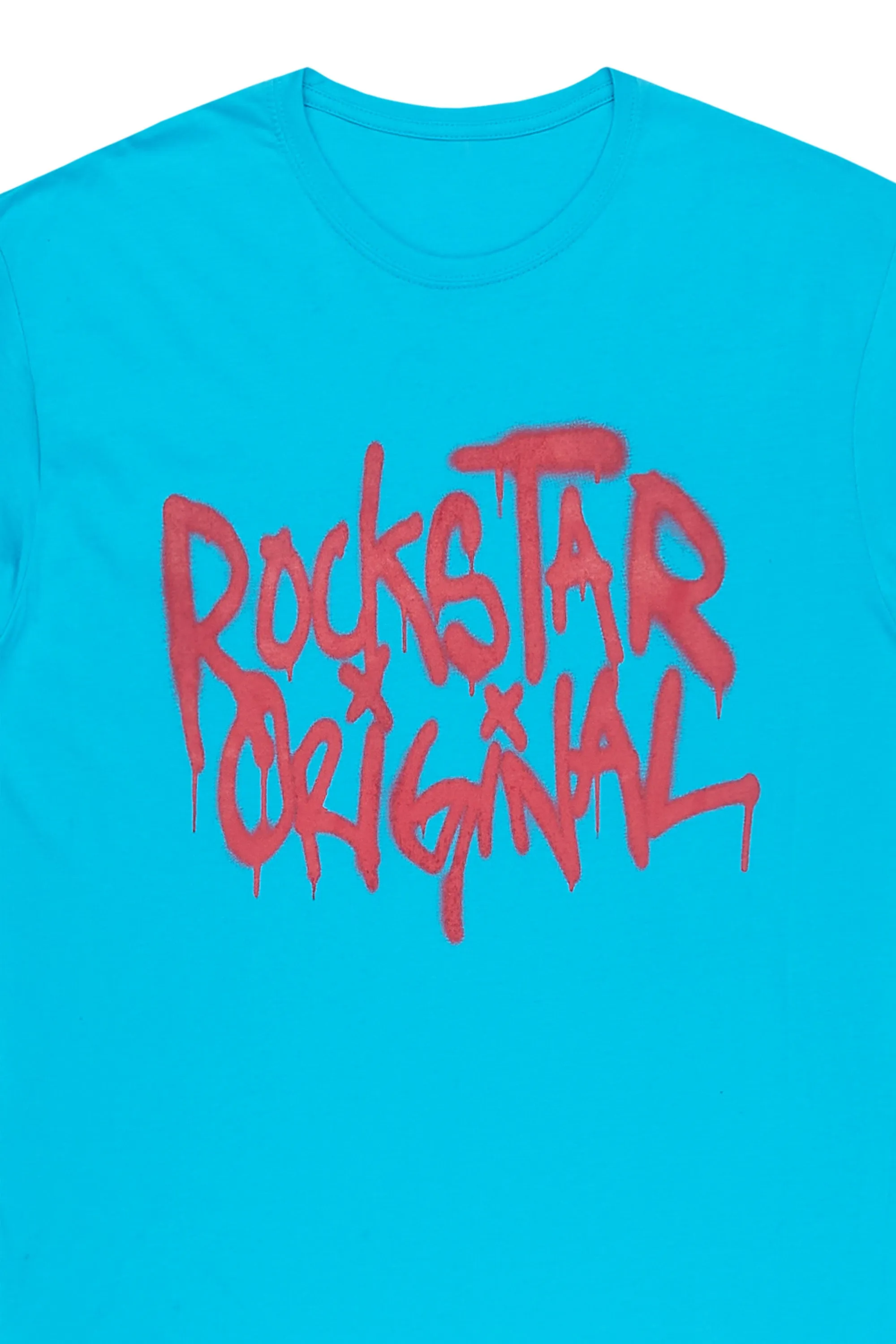 Nytron Light Blue Graphic T-Shirt sold by Rockstar Original product image thumbnail 2