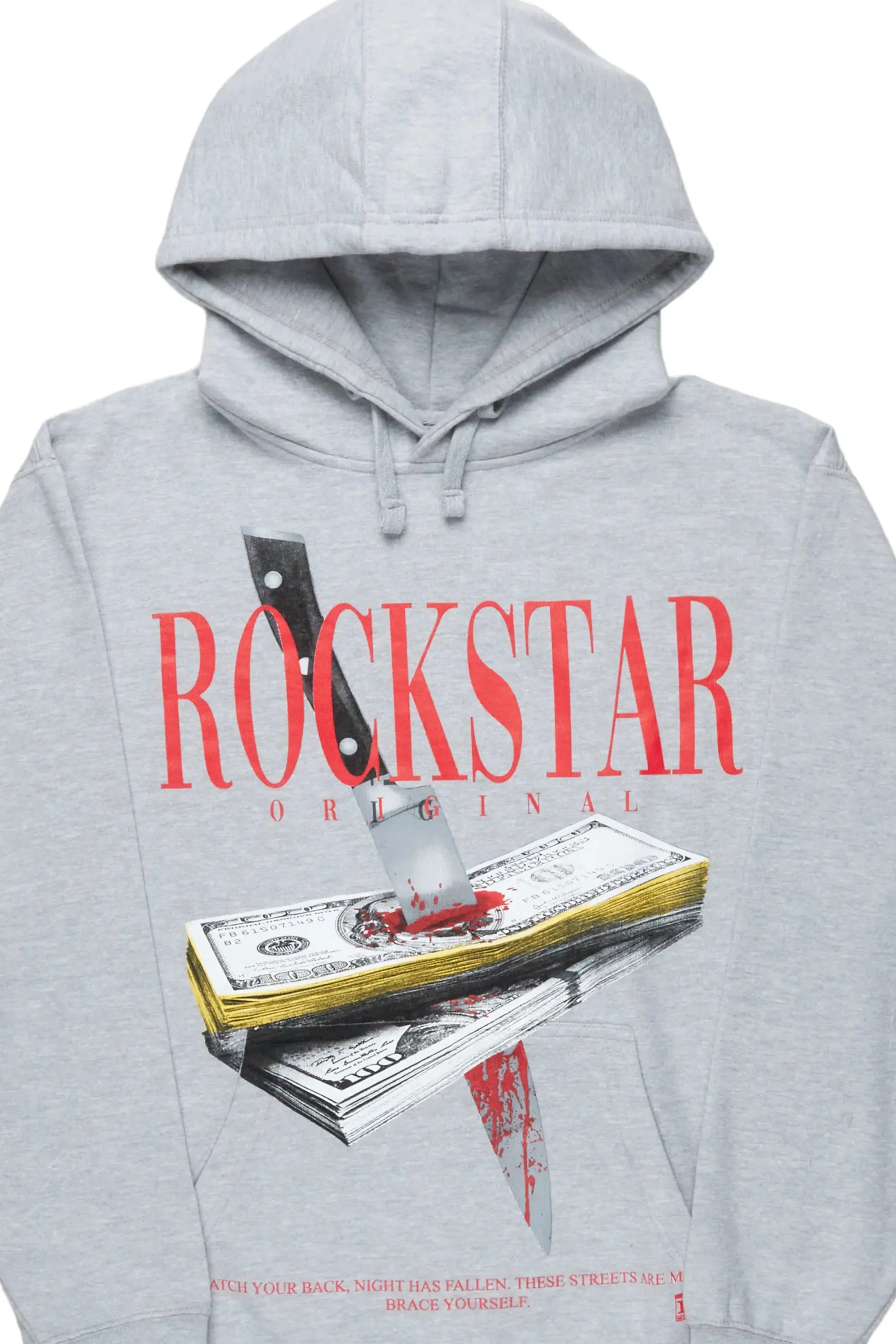 Sheridan Heather Grey Oversized Hoodie sold by Rockstar Original product image thumbnail 4