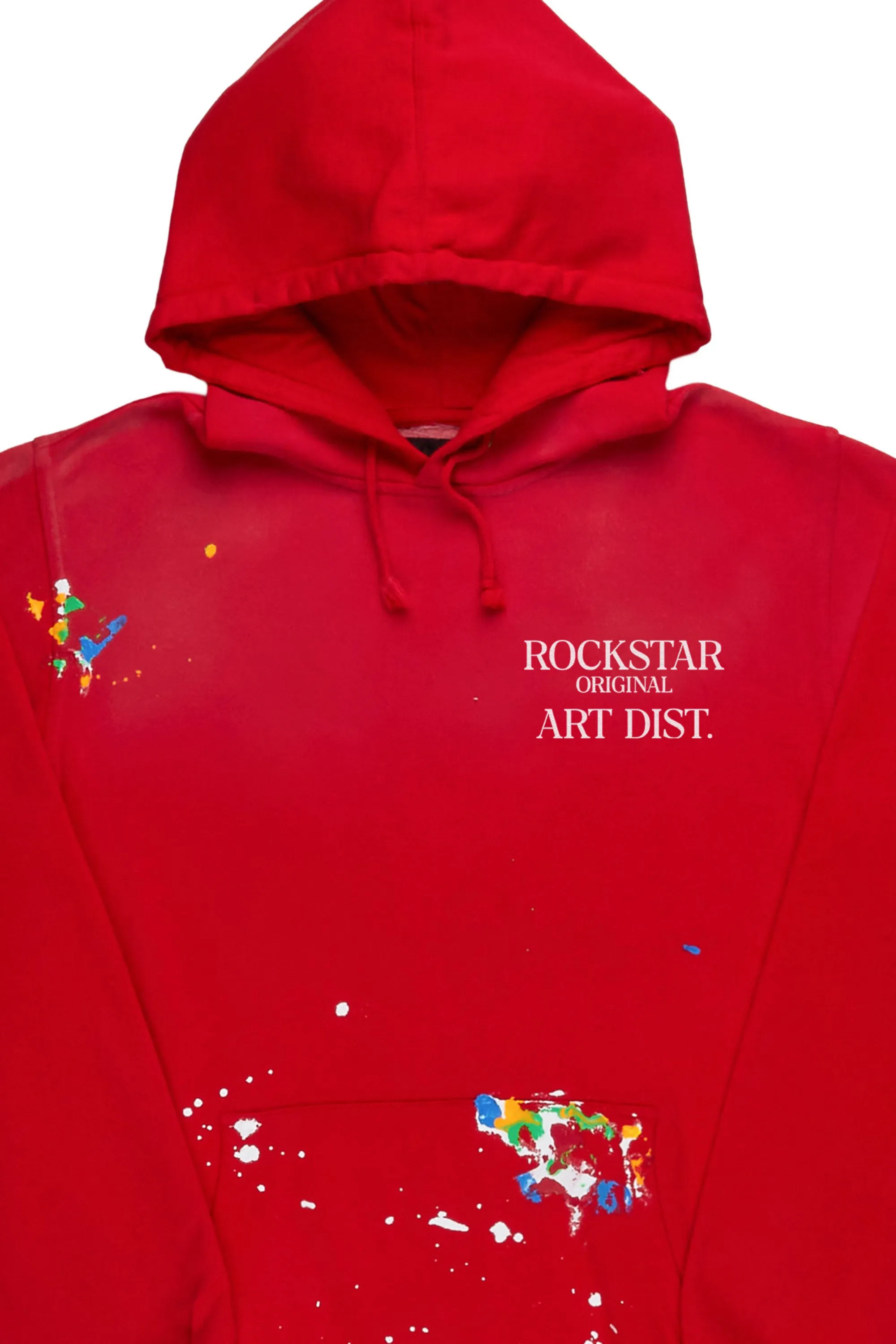 Rockstar Art Dist. Red Graphic Hoodie sold by Rockstar Original product image thumbnail 2