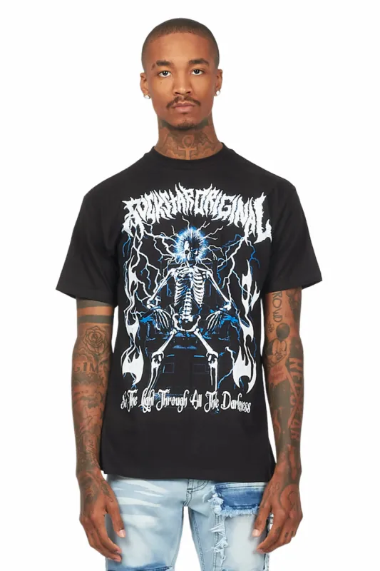 Deathrown Black Graphic T-Shirt sold by Rockstar Original