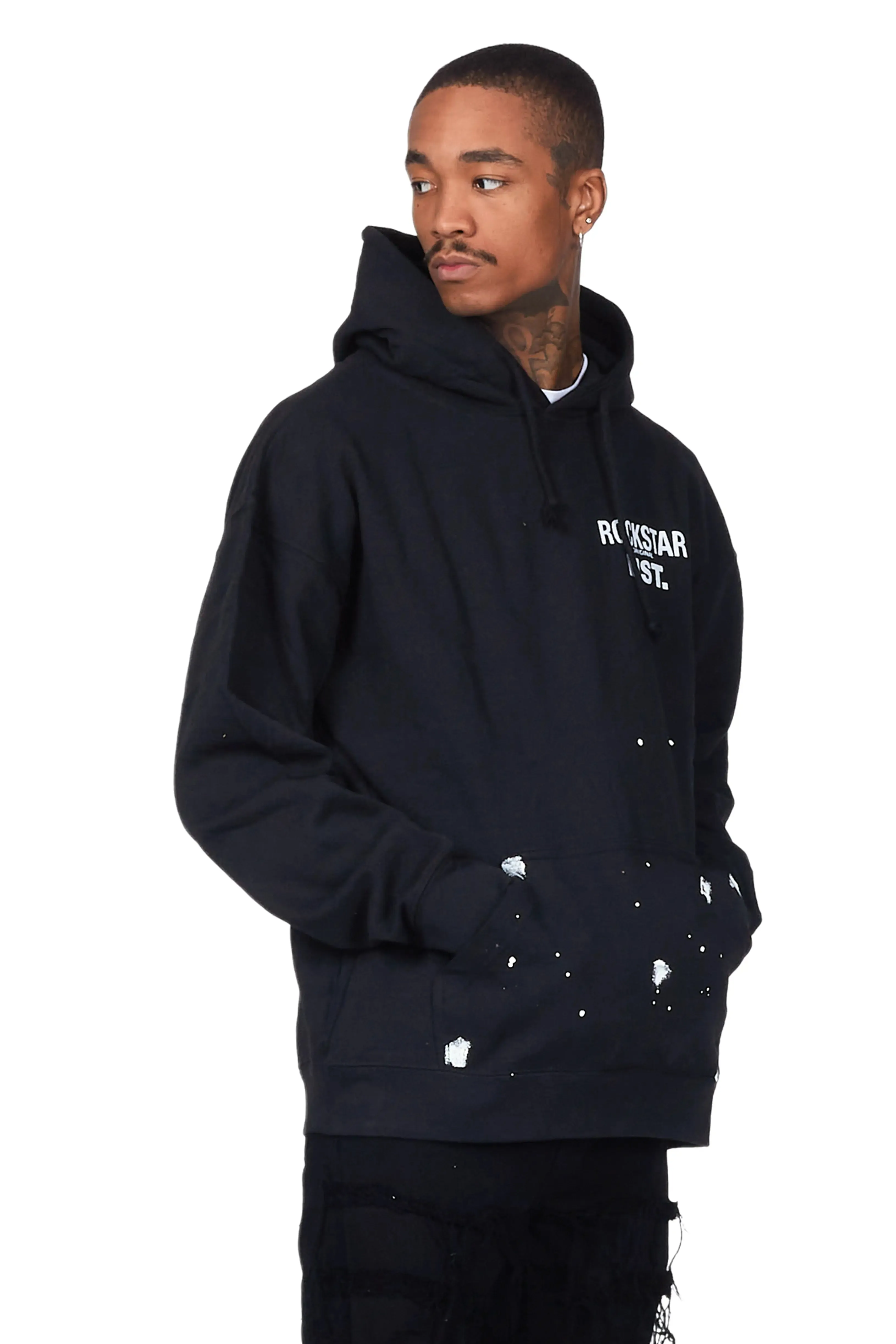 Raffer Black Graphic Hoodie sold by Rockstar Original product image thumbnail 5