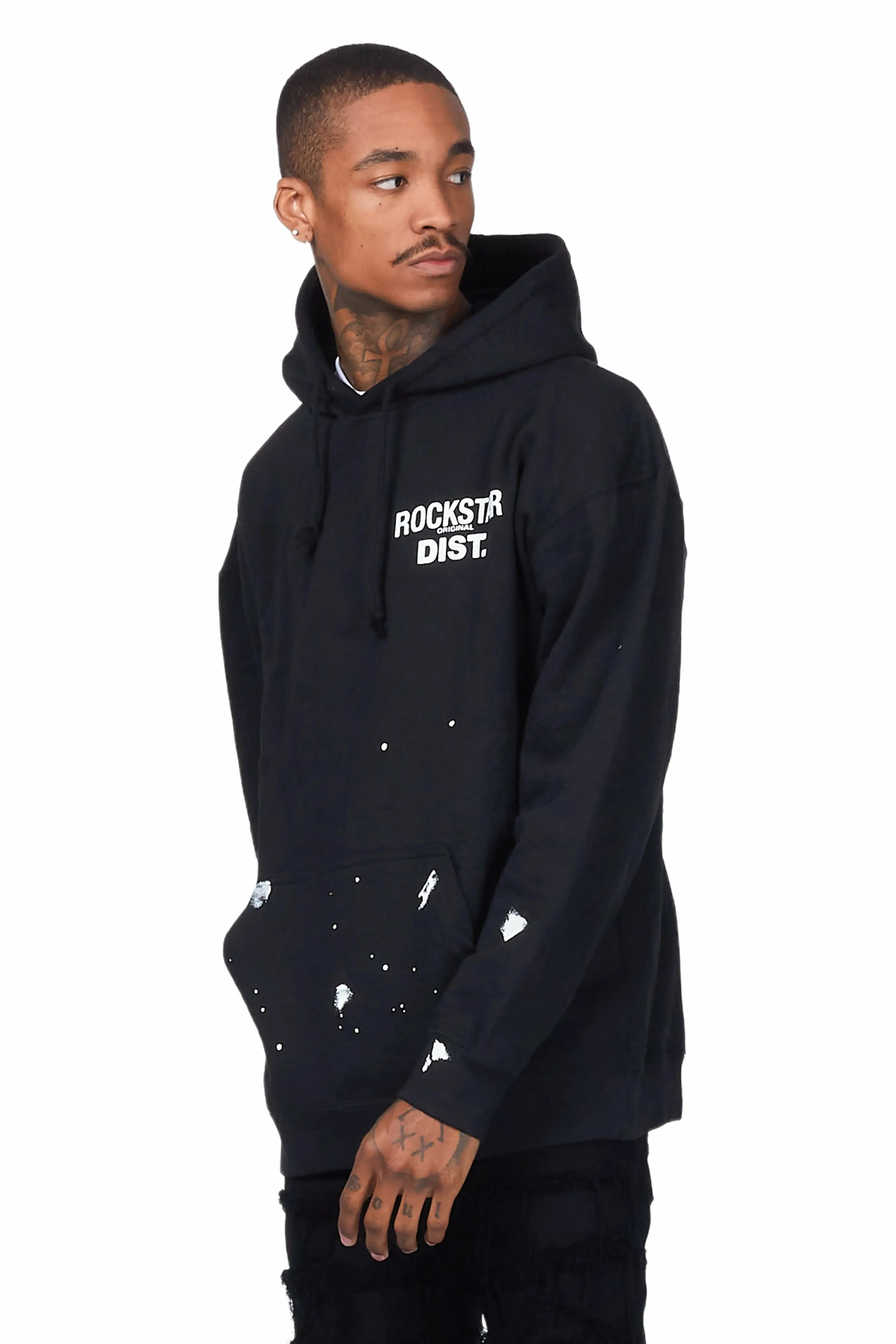 Raffer Black Graphic Hoodie sold by Rockstar Original product image thumbnail 4