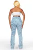 Melany Light Wash Stacked Flared Jean sold by Rockstar Original