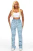 Melany Light Wash Stacked Flared Jean sold by Rockstar Original