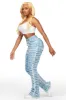 Melany Light Wash Stacked Flared Jean sold by Rockstar Original