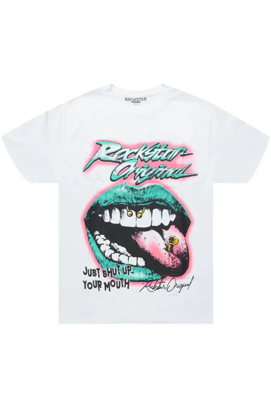 Paulisha White Oversized T-Shirt sold by Rockstar Original