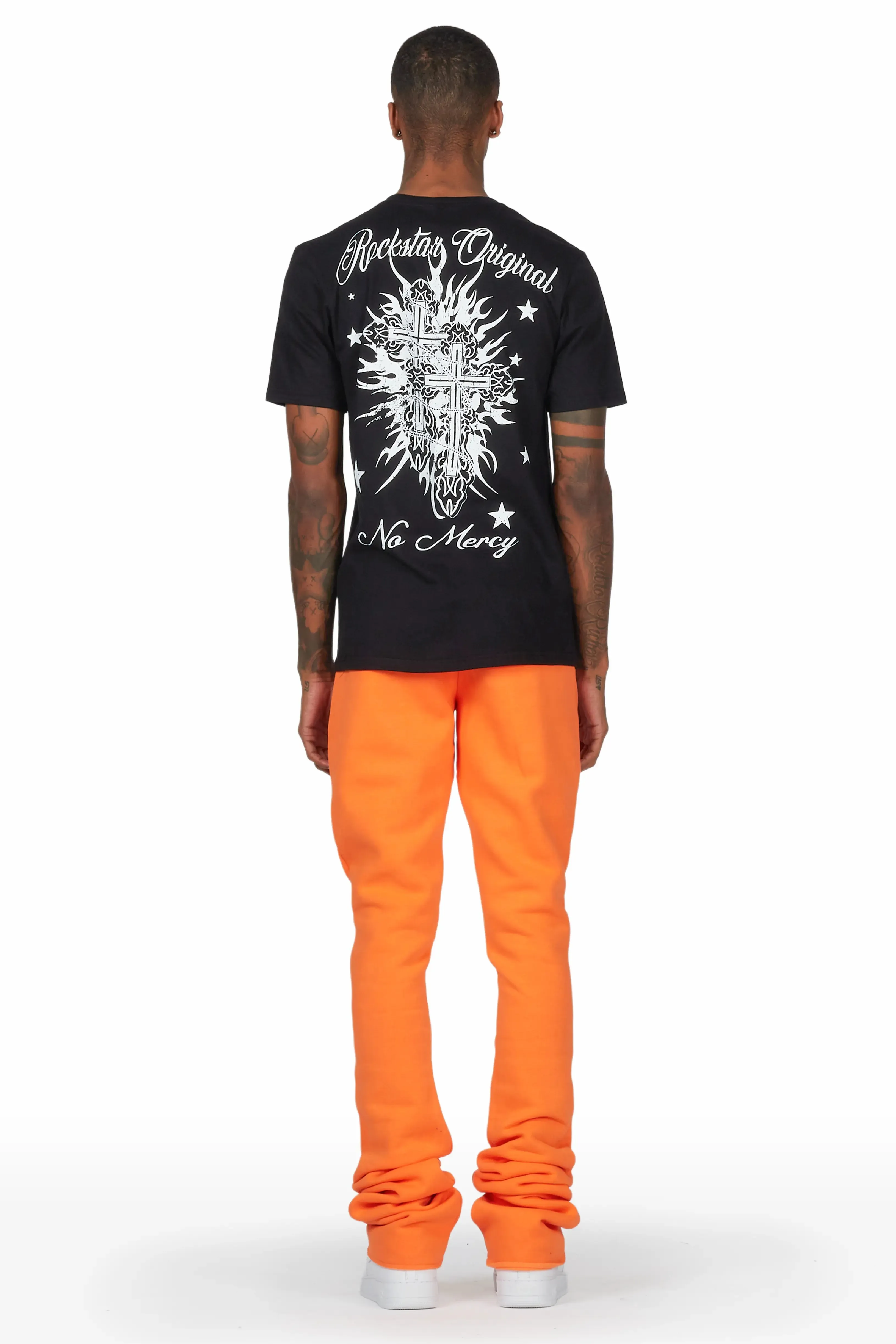 Alpine Orange Super Stacked Trackpant sold by Rockstar Original product image thumbnail 5