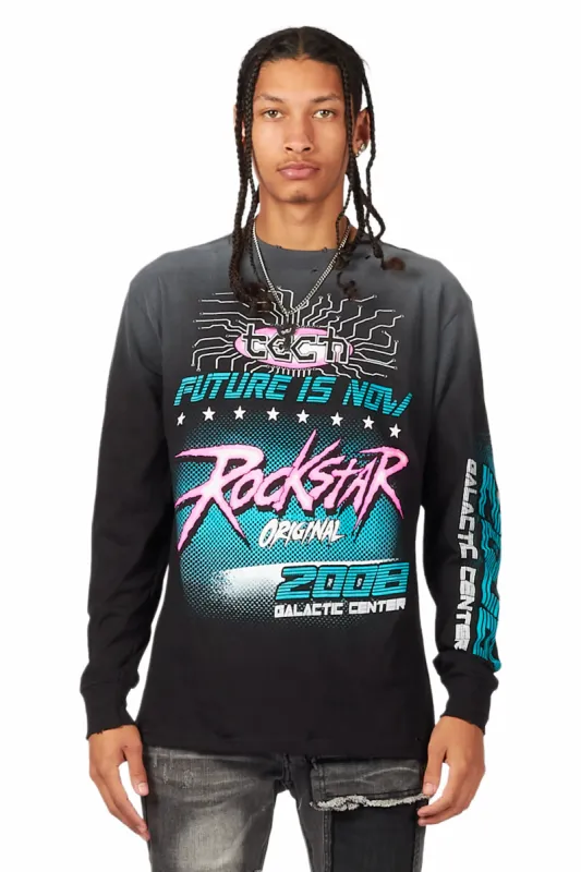Racing Black Long Sleeve Graphic T-Shirt sold by Rockstar Original