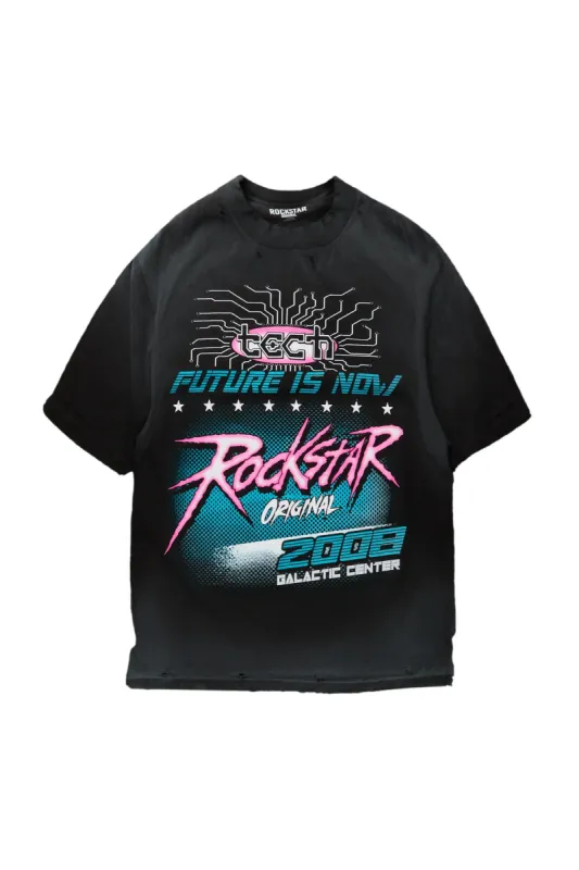 Racing Black Oversized T-Shirt sold by Rockstar Original