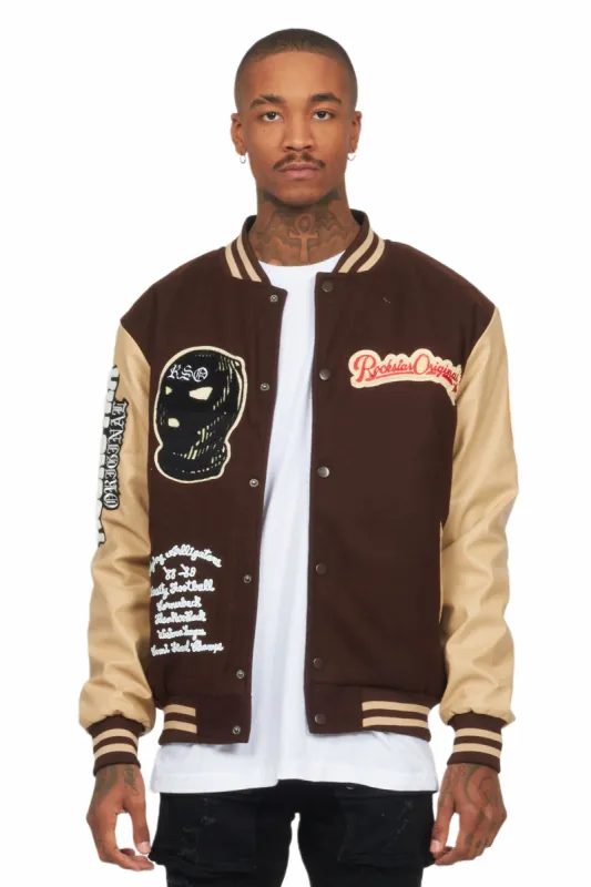 Suki Brown Varsity Jacket sold by Rockstar Original