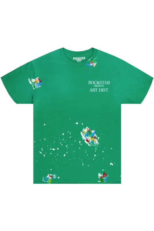 Palmer Light Green Graphic T-Shirt made by Rockstar Original