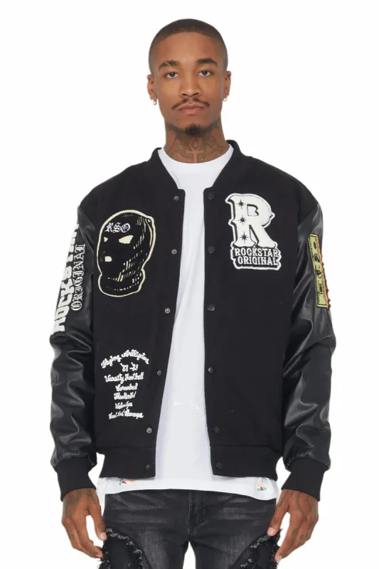 Bryce Black Varsity Jacket sold by Rockstar Original