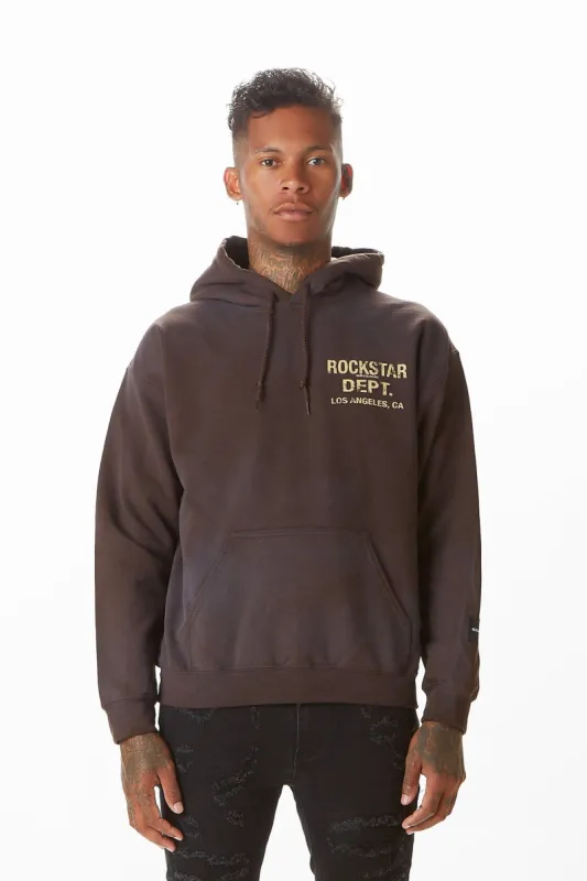 Rockstar Dist. Brown Graphic Hoodie sold by Rockstar Original