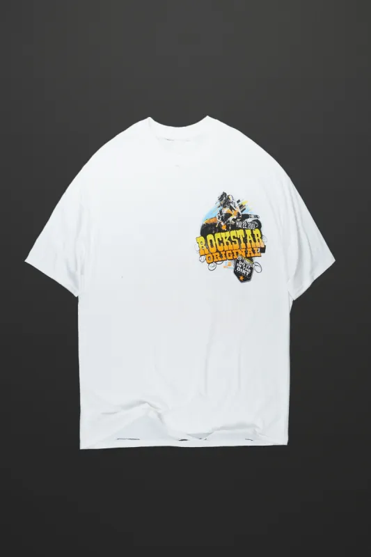 Theo White Oversized Graphic T-Shirt sold by Rockstar Original