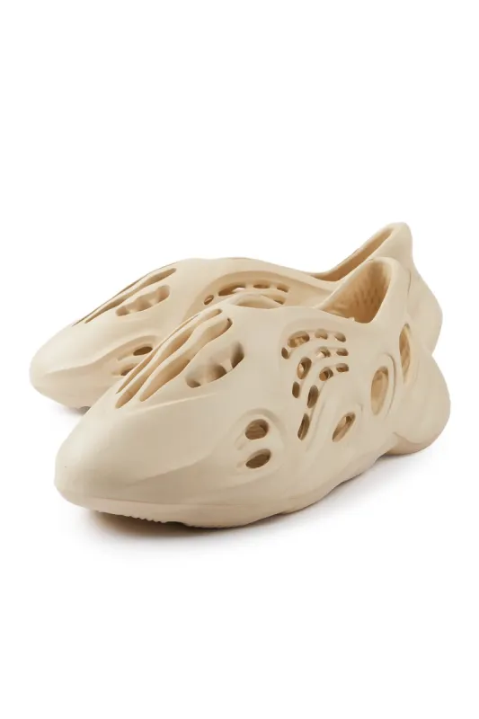 Byrne Beige Slides sold by Rockstar Original