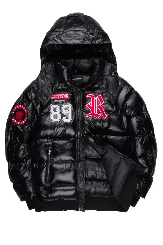 Nassau Black Puffer Jacket sold by Rockstar Original