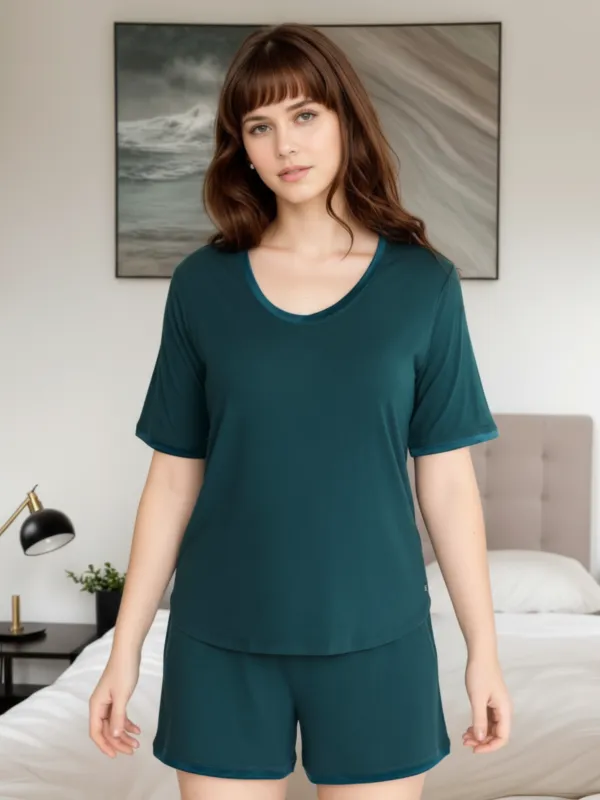 Scoop-Neck Bamboo T with Built-In Support sold by Midnighties