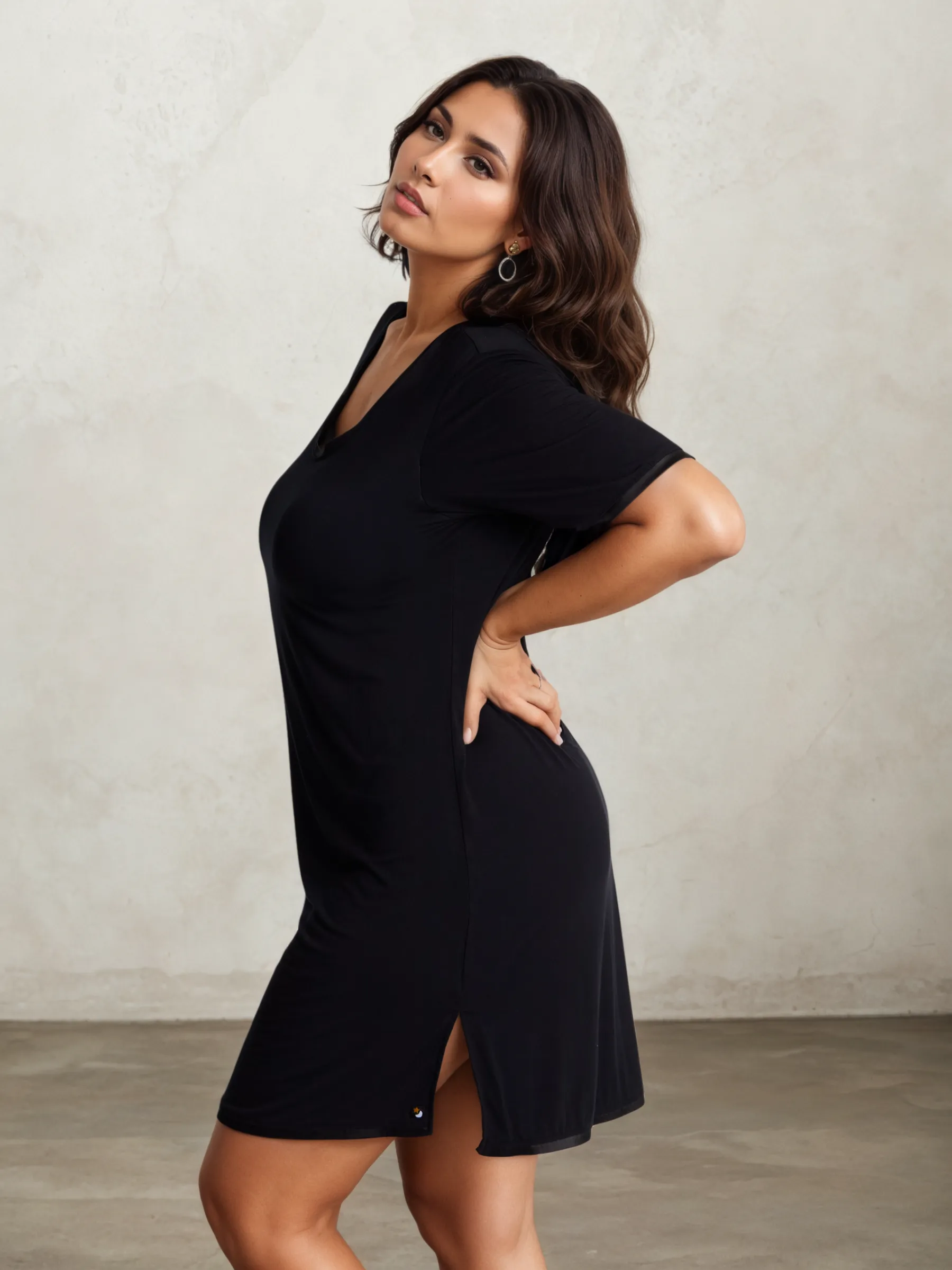 MidNightie Bamboo Nightgown with Built-In Support sold by Midnighties product image thumbnail 2