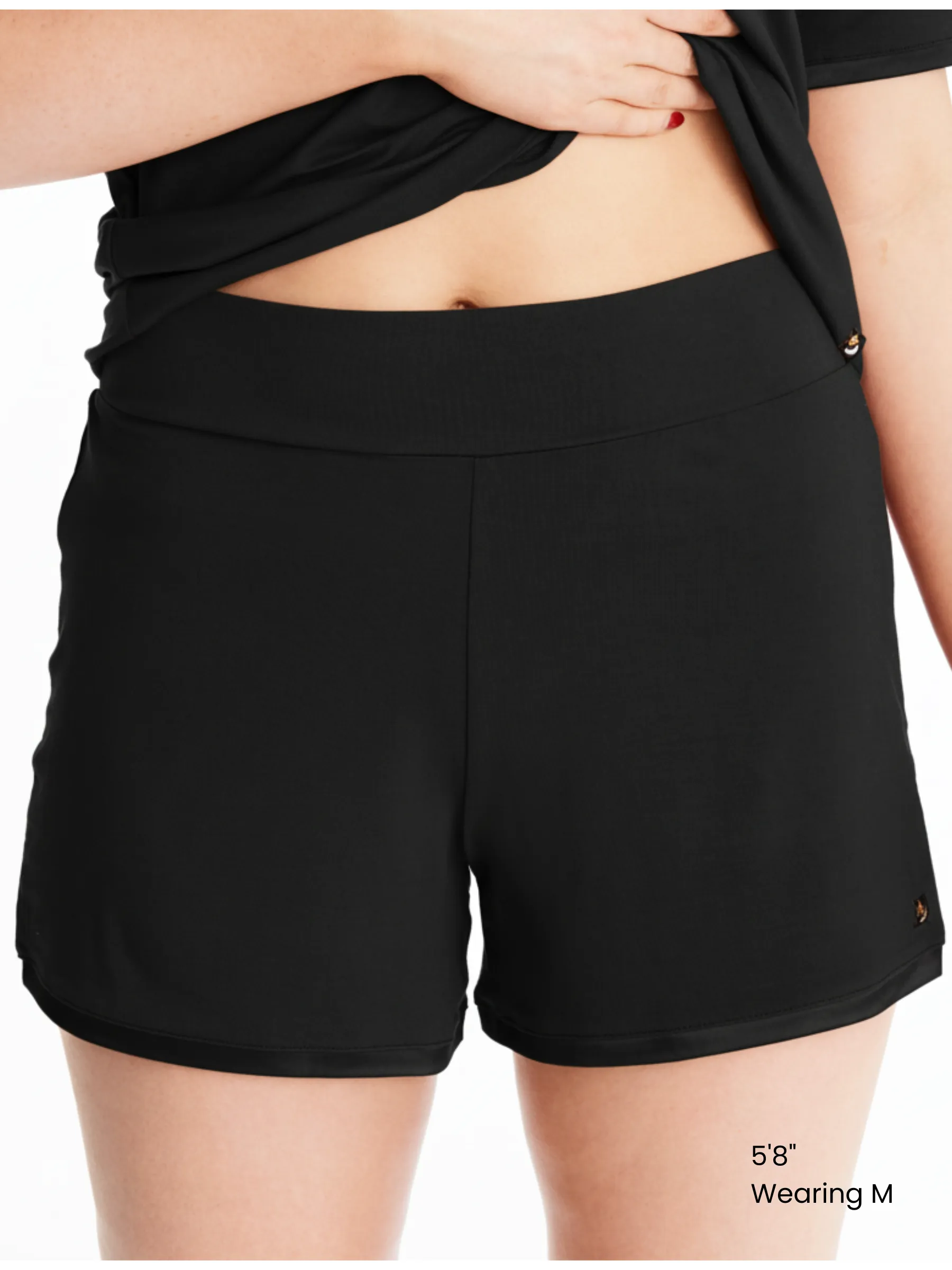 Bamboo Lounge Shorts with Muffin-Free Waistband sold by Midnighties product image thumbnail 2