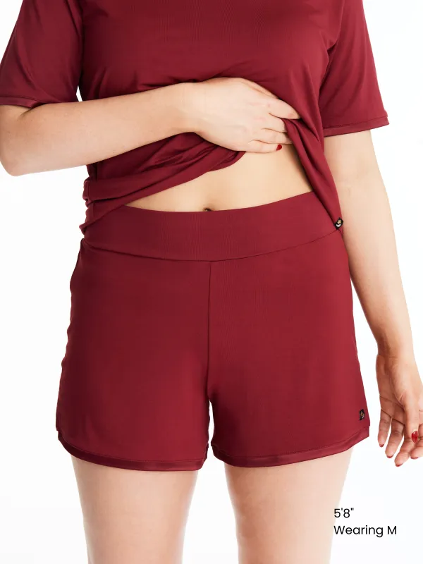 Bamboo Lounge Shorts with Muffin-Free Waistband sold by Midnighties