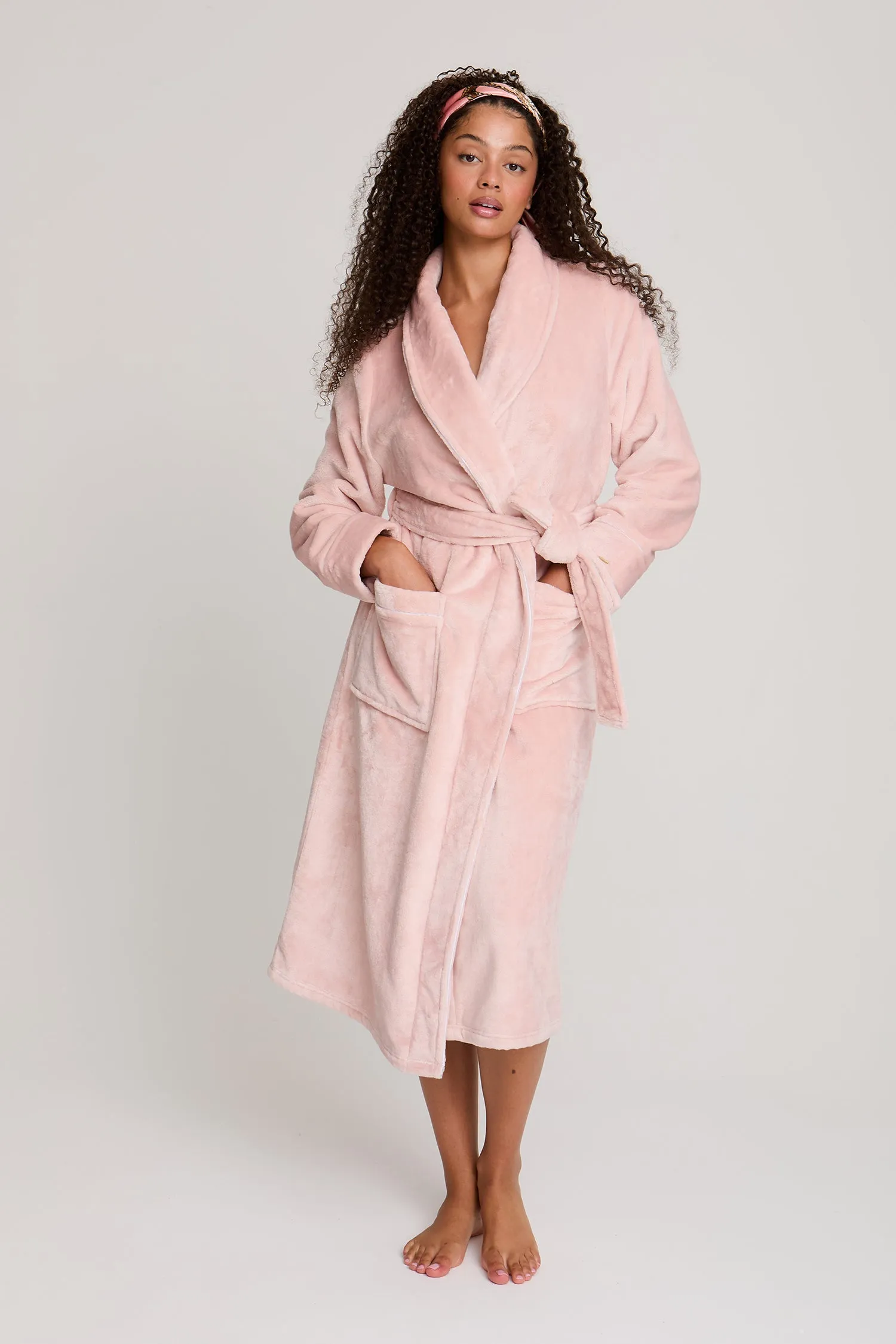 Super Plush Robe in Pink sold by Pretty You London