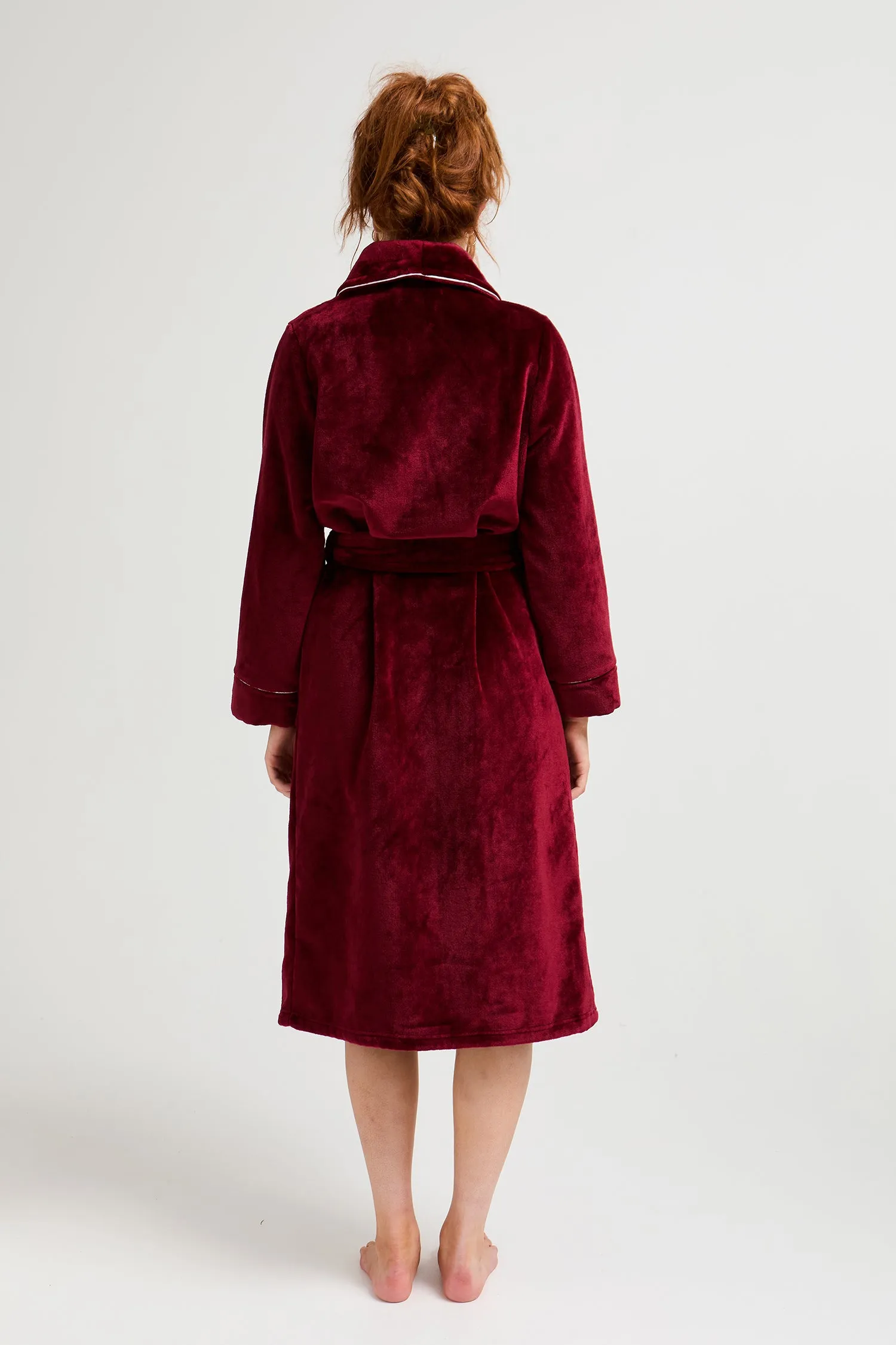 Super Plush Robe in Claret sold by Pretty You London product image thumbnail 3