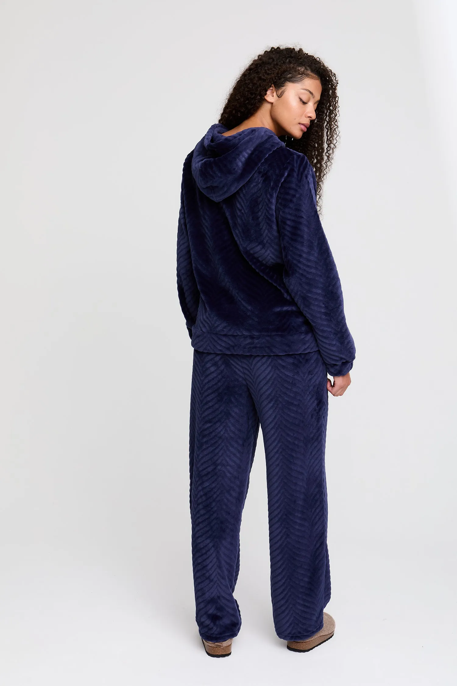 Cosy Chevron Lounge Suit in Navy sold by Pretty You London product image thumbnail 3