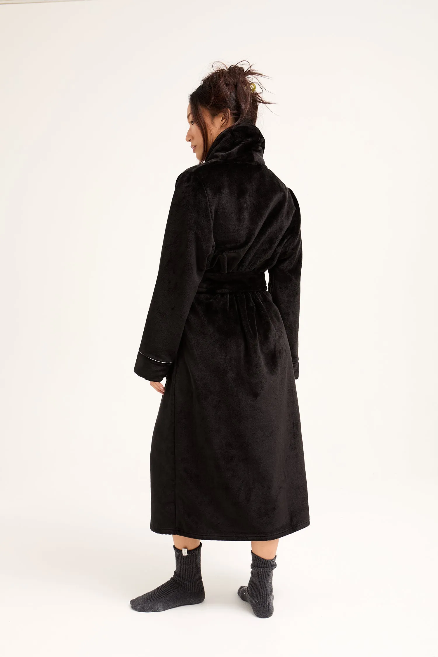 Super Plush Robe in Black sold by Pretty You London product image thumbnail 3