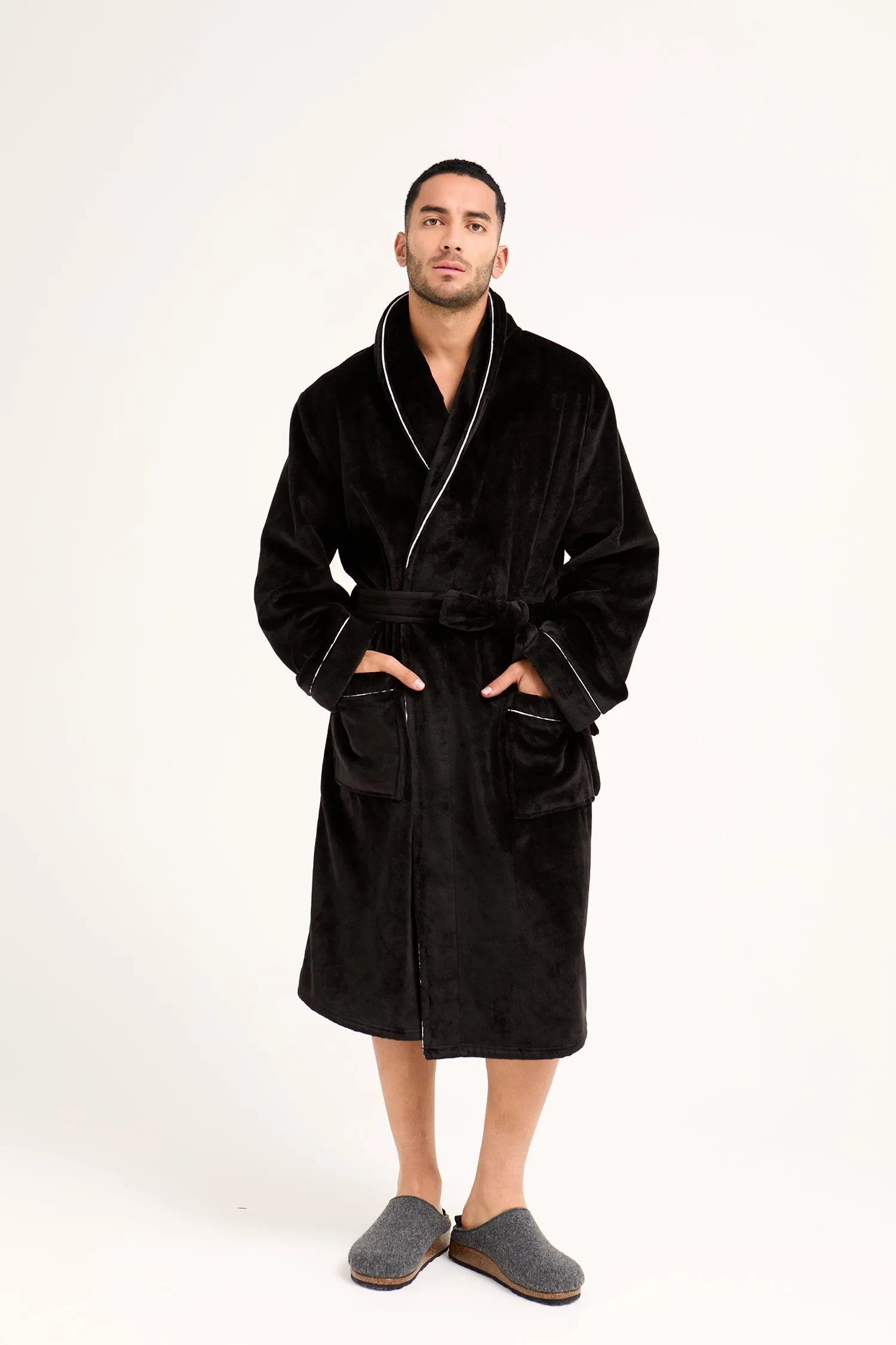 Mister You Super Plush Robe in Black sold by Pretty You London product image thumbnail 5