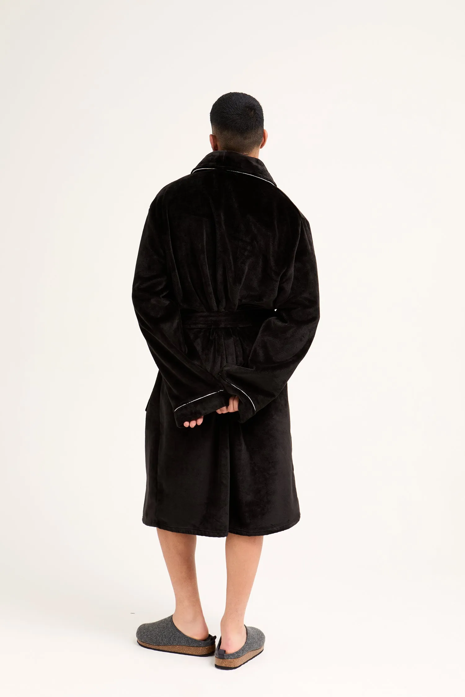 Mister You Super Plush Robe in Black sold by Pretty You London product image thumbnail 3