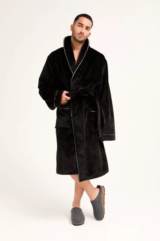 Mister You Super Plush Robe in Black sold by Pretty You London